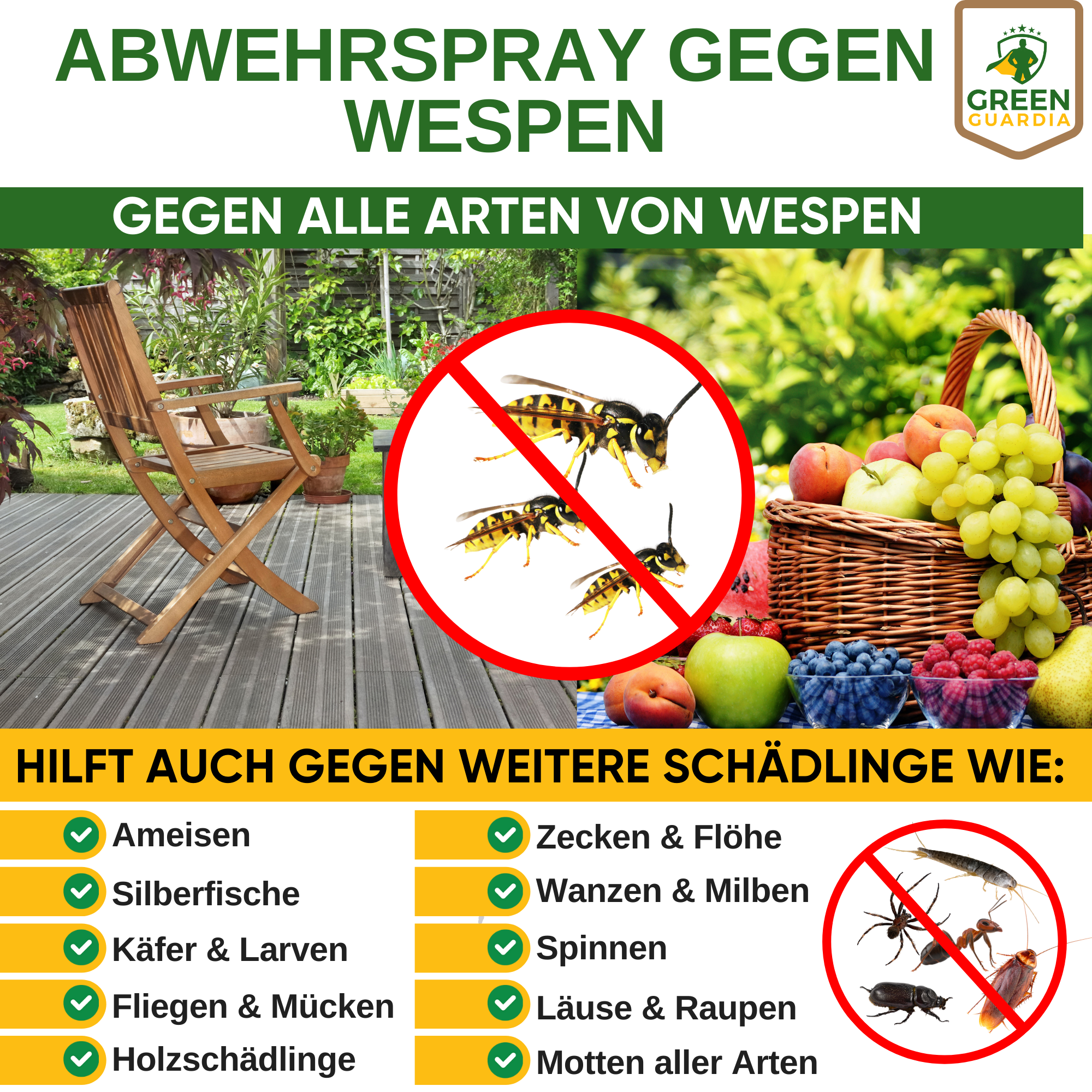 Wespen-Abwehrspray Power-Konzentrat