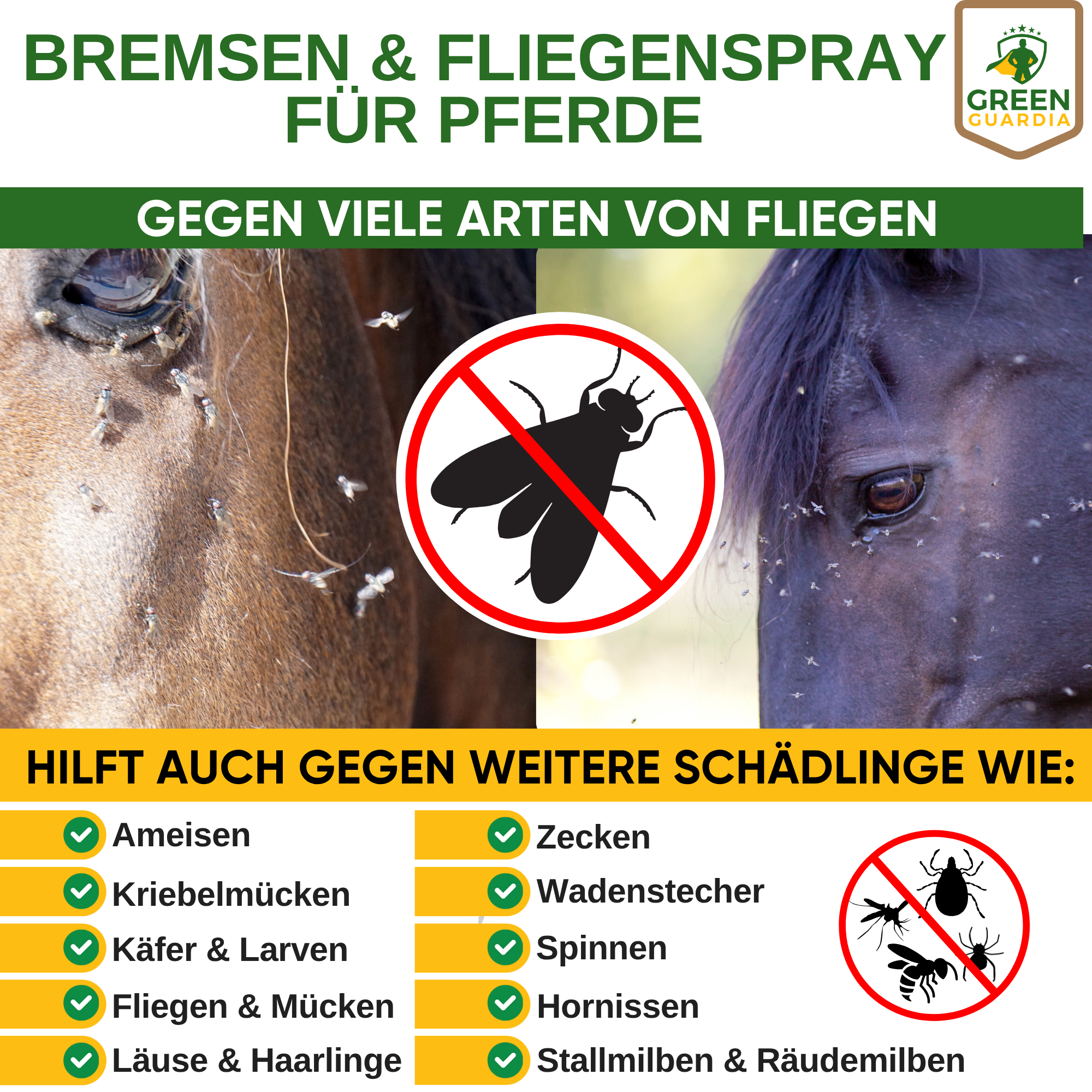 Bremsen/Fliegen Abwehrspray Power-Konzentrat für Pferde