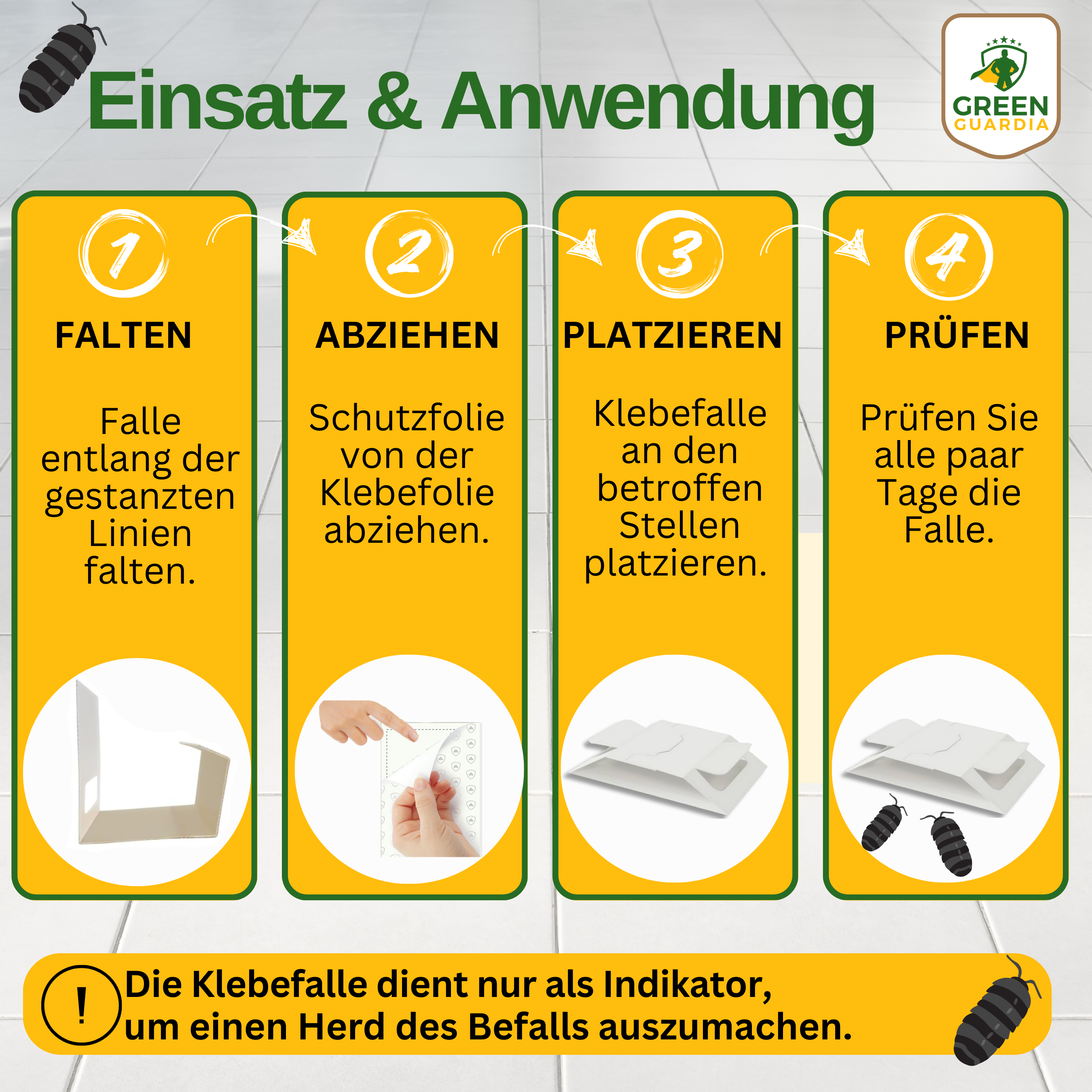 Kellerasseln Falle mit Spezial-Lockstoff
