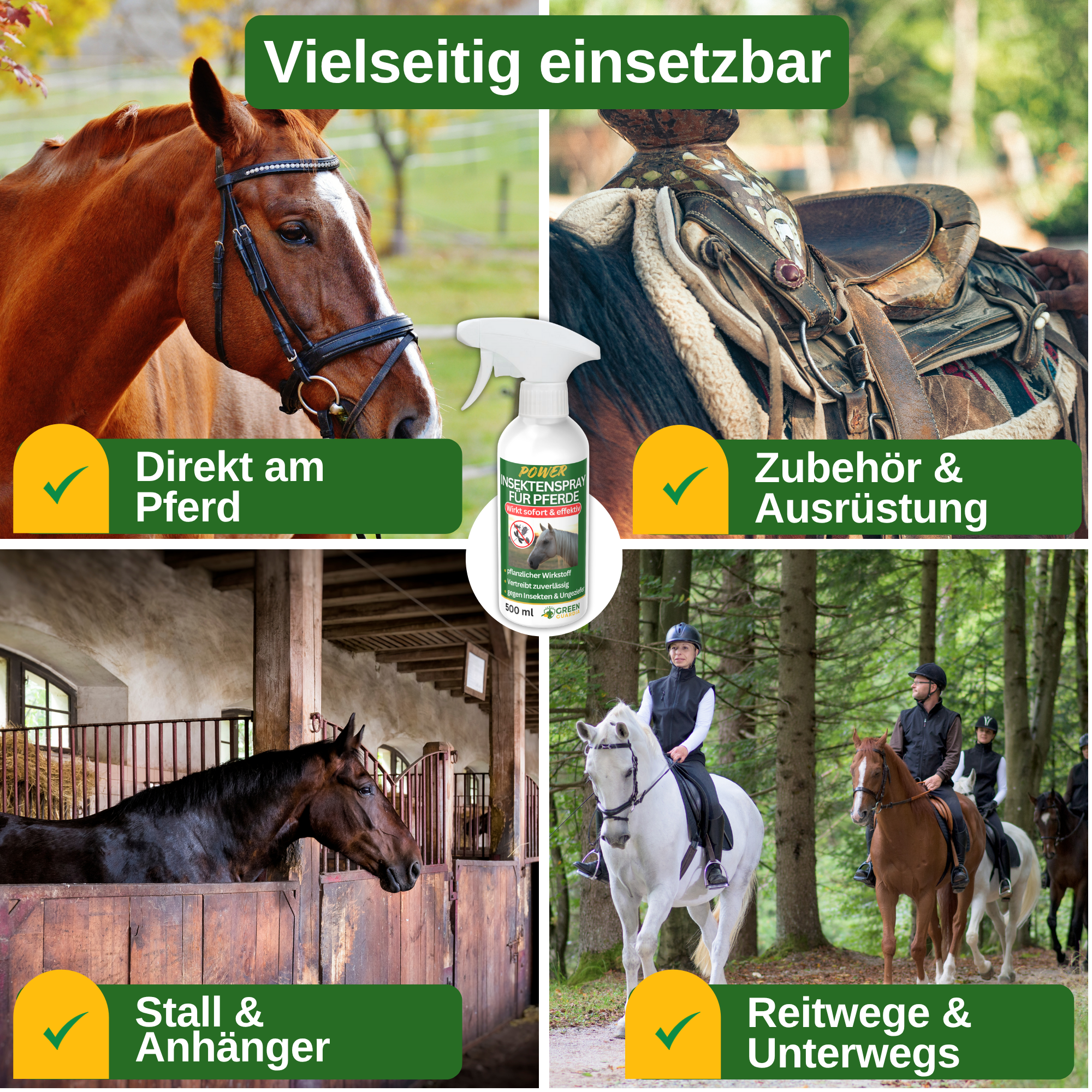 Insekten Abwehrspray Power-Konzentrat für Pferde