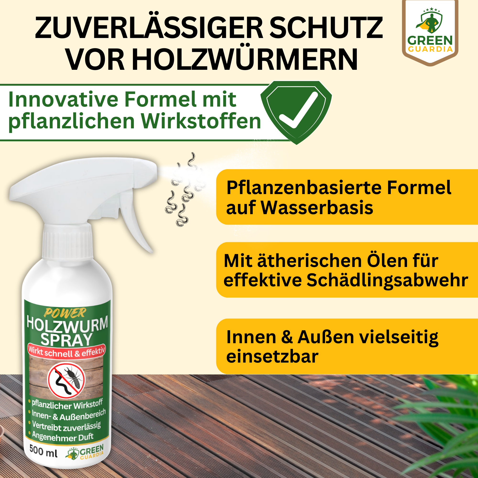 Holzwurm Abwehrspray Power-Konzentrat