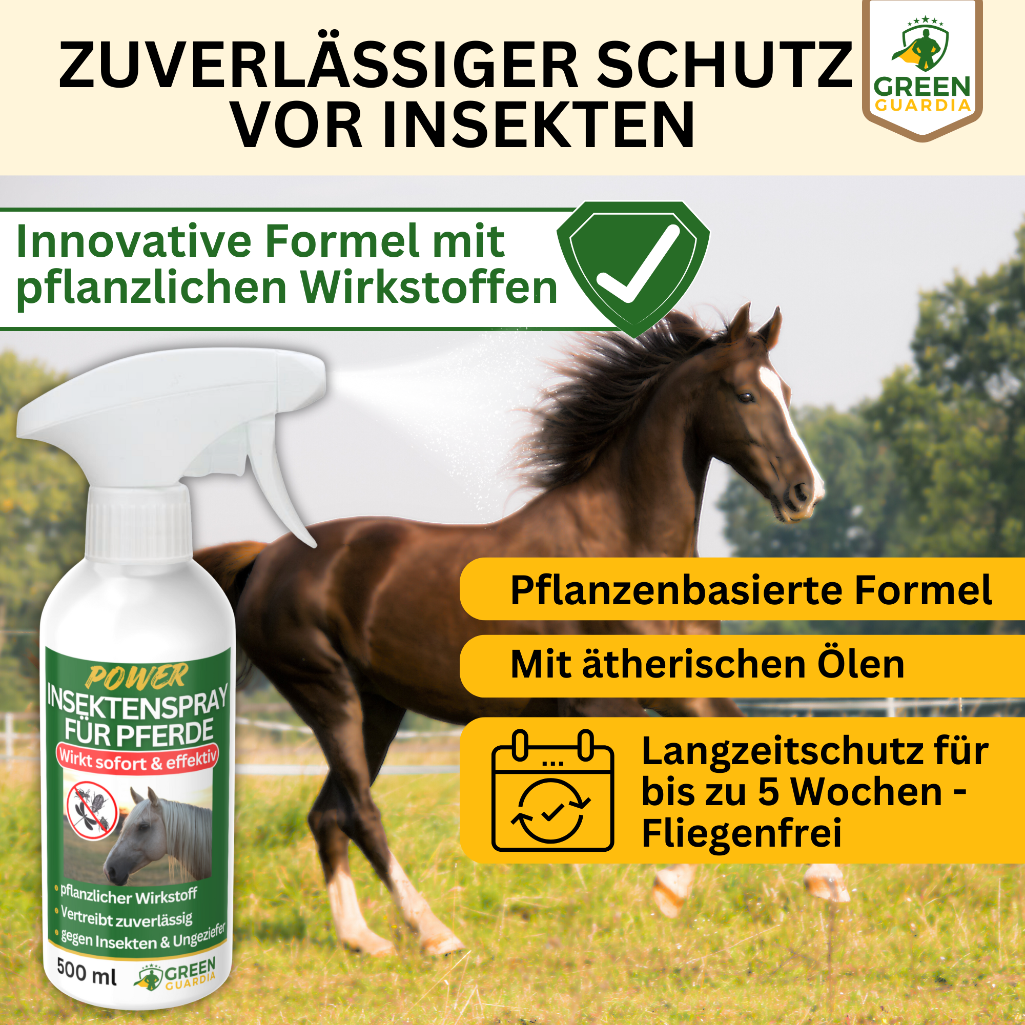 Insekten Abwehrspray Power-Konzentrat für Pferde