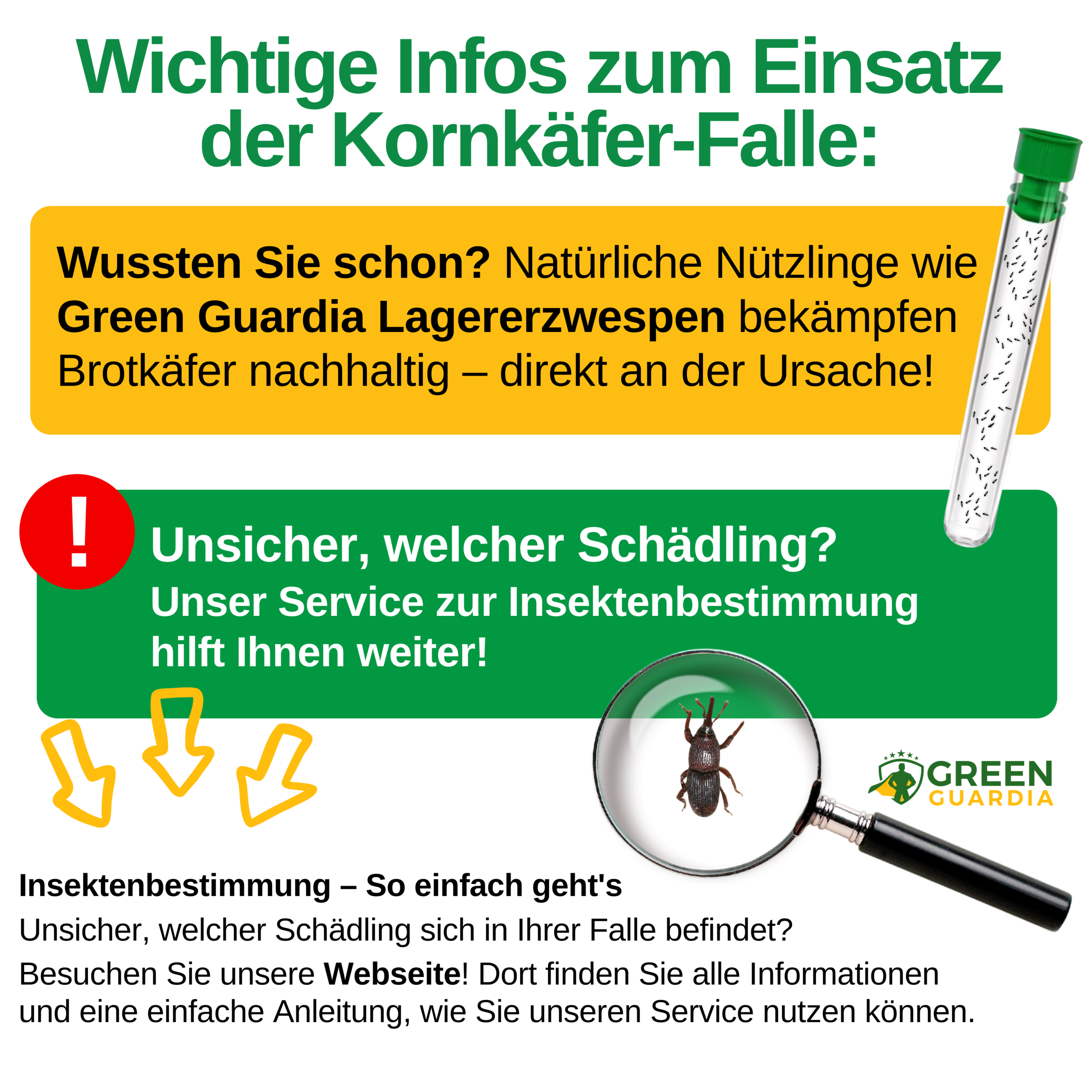 Kornkäfer Falle mit Spezial-Lockstoff