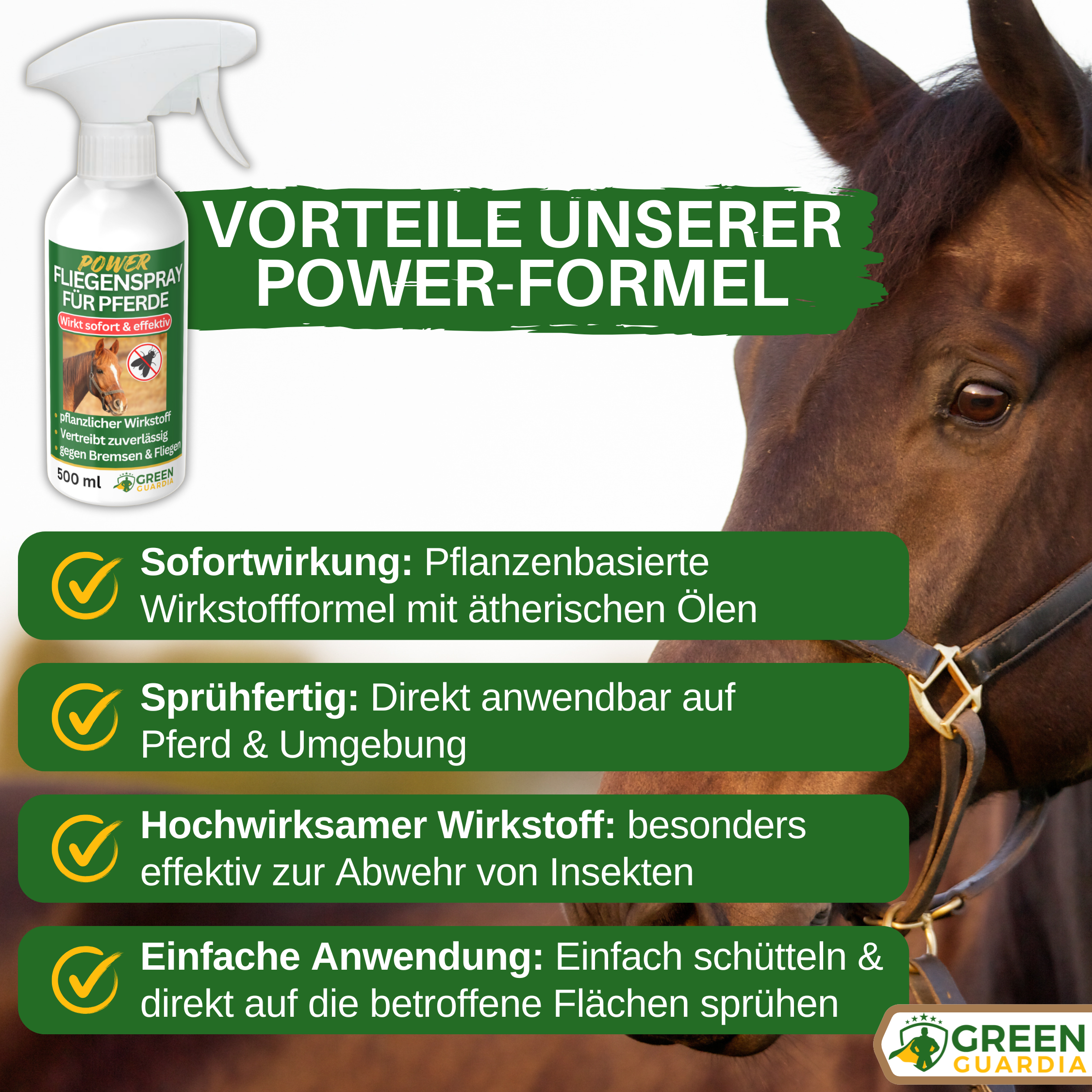 Bremsen/Fliegen Abwehrspray Power-Konzentrat für Pferde