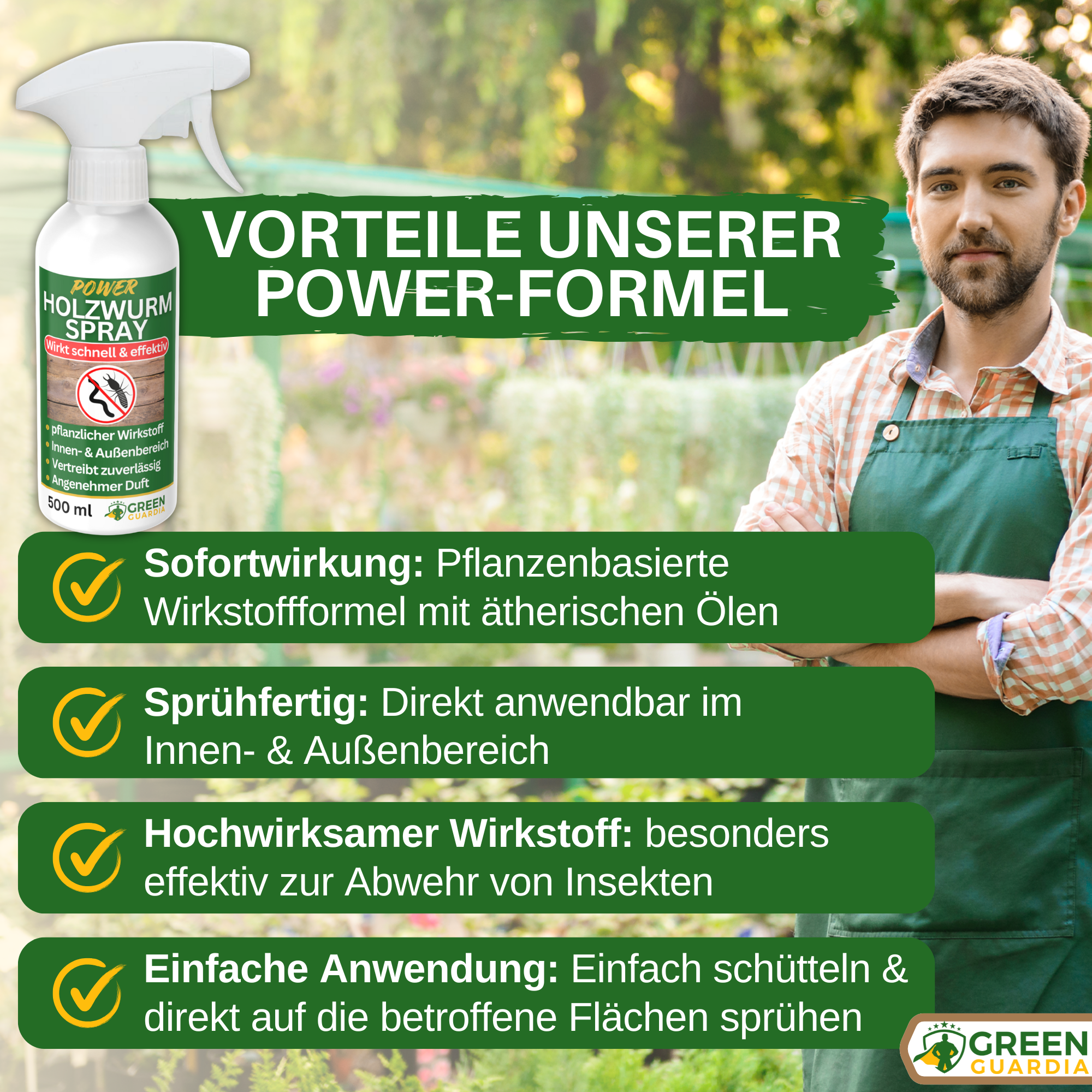 Holzwurm Abwehrspray Power-Konzentrat