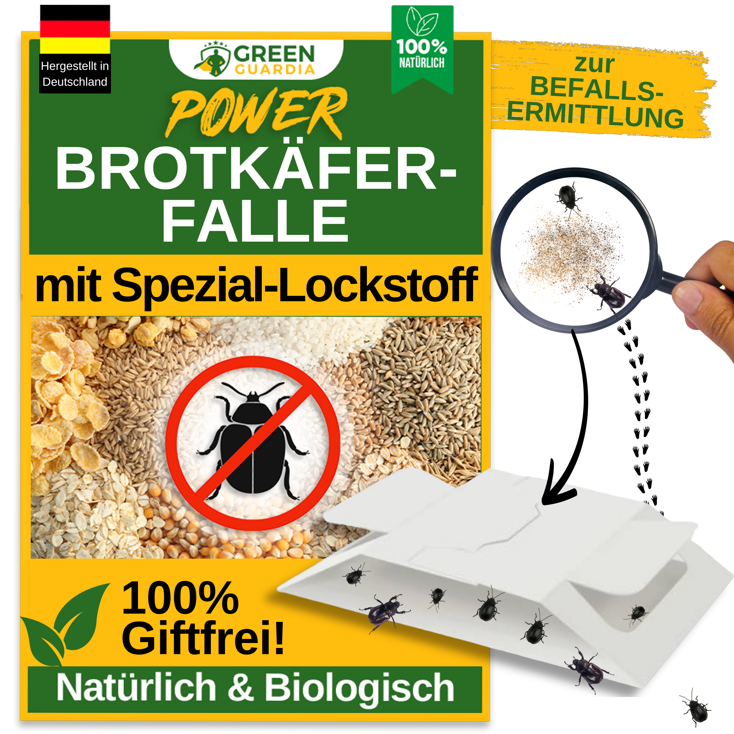 Bread beetle trap with special attractant