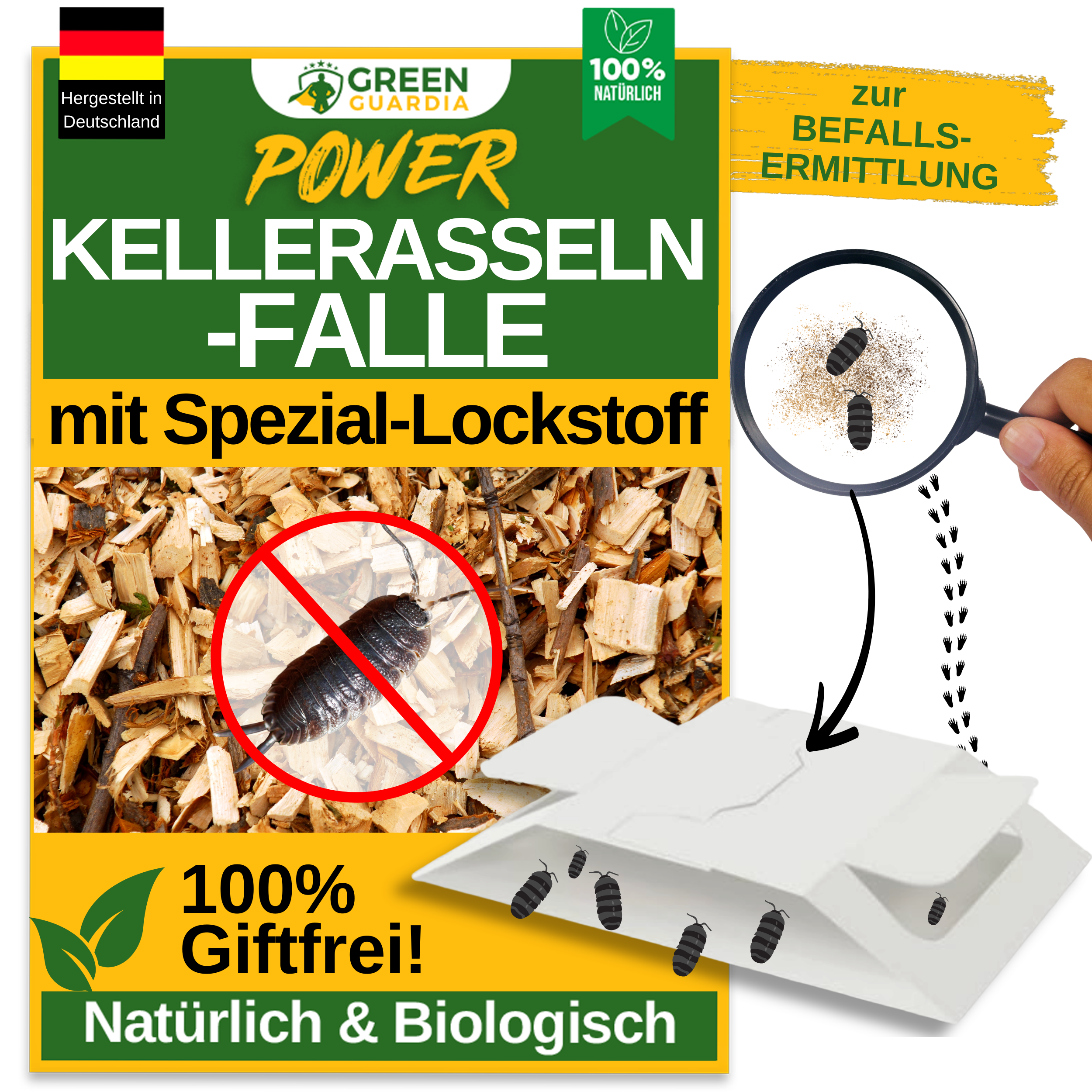 Kellerasseln Falle mit Spezial-Lockstoff
