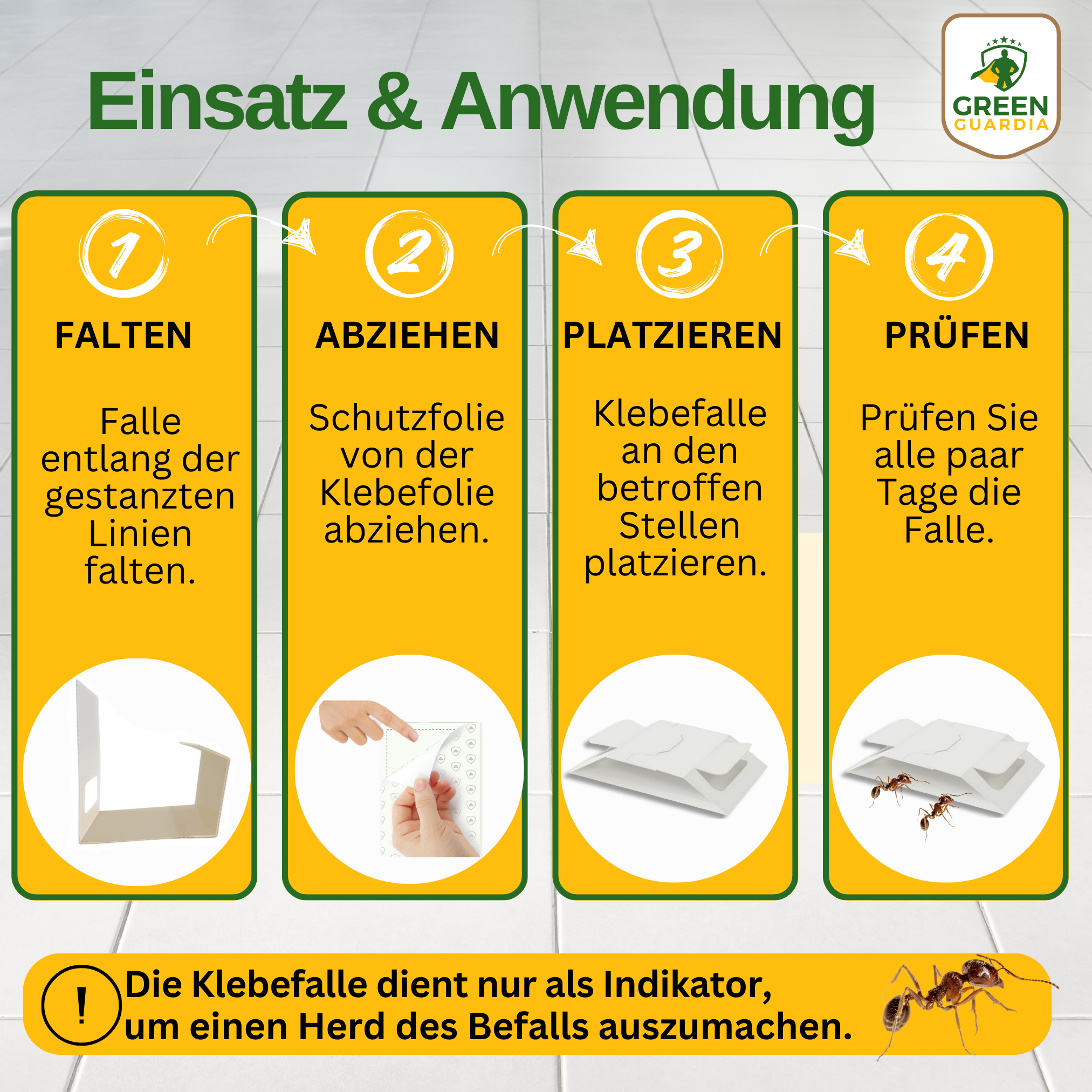 Ant trap with special attractant