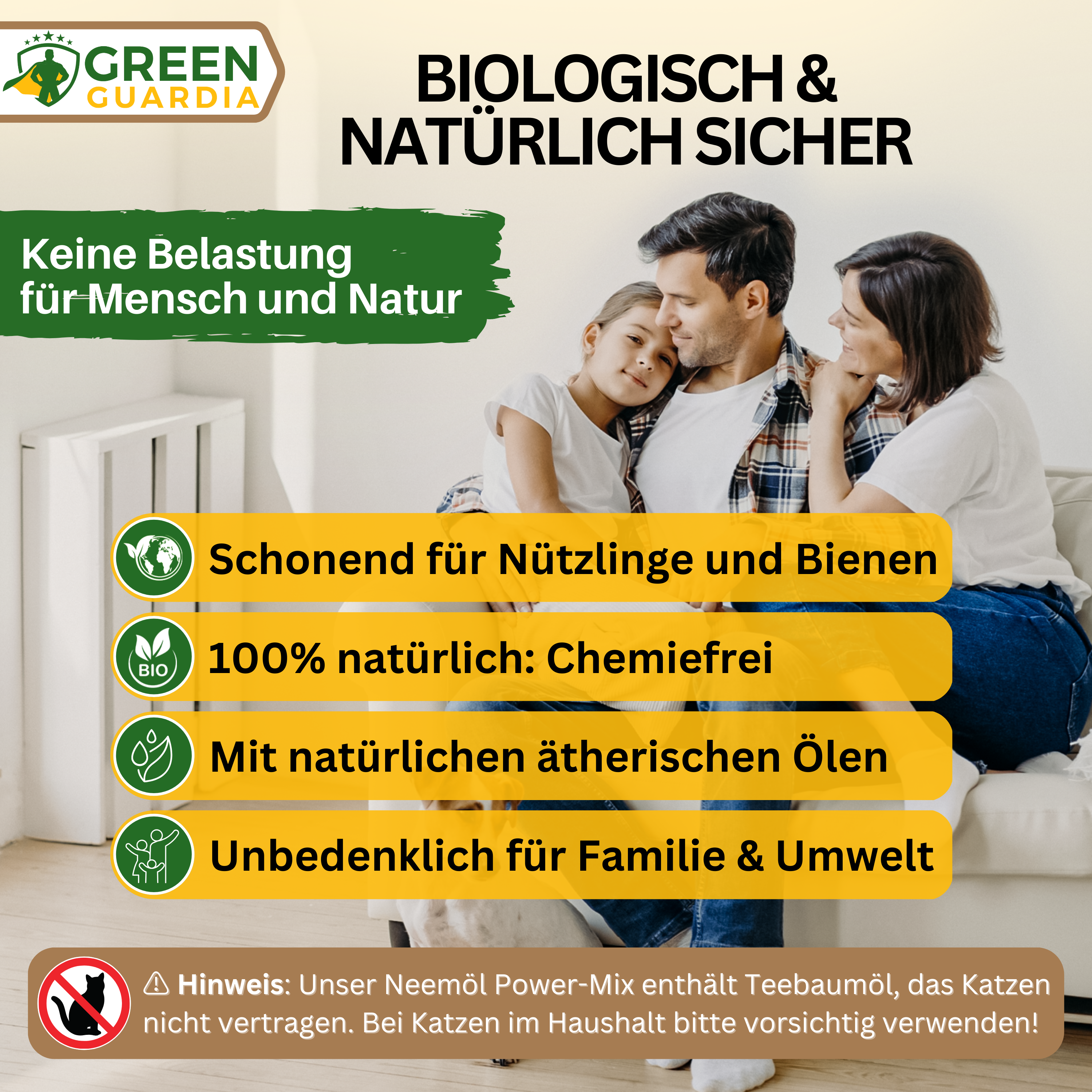 Power Neemöl mit Emulgator für Zimmerpflanzen & Garten