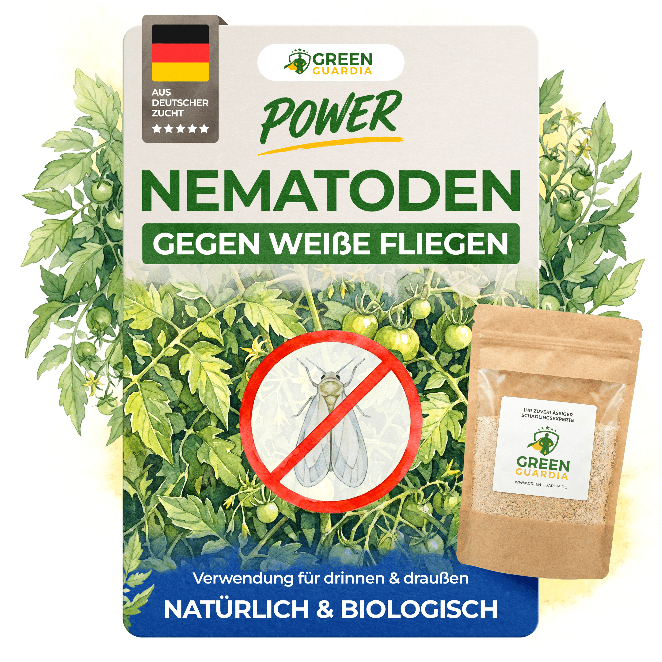 Nematoden gegen Weiße Fliegen - Green Guardia - Ihr Experte für Schädlinge und Pflanzen