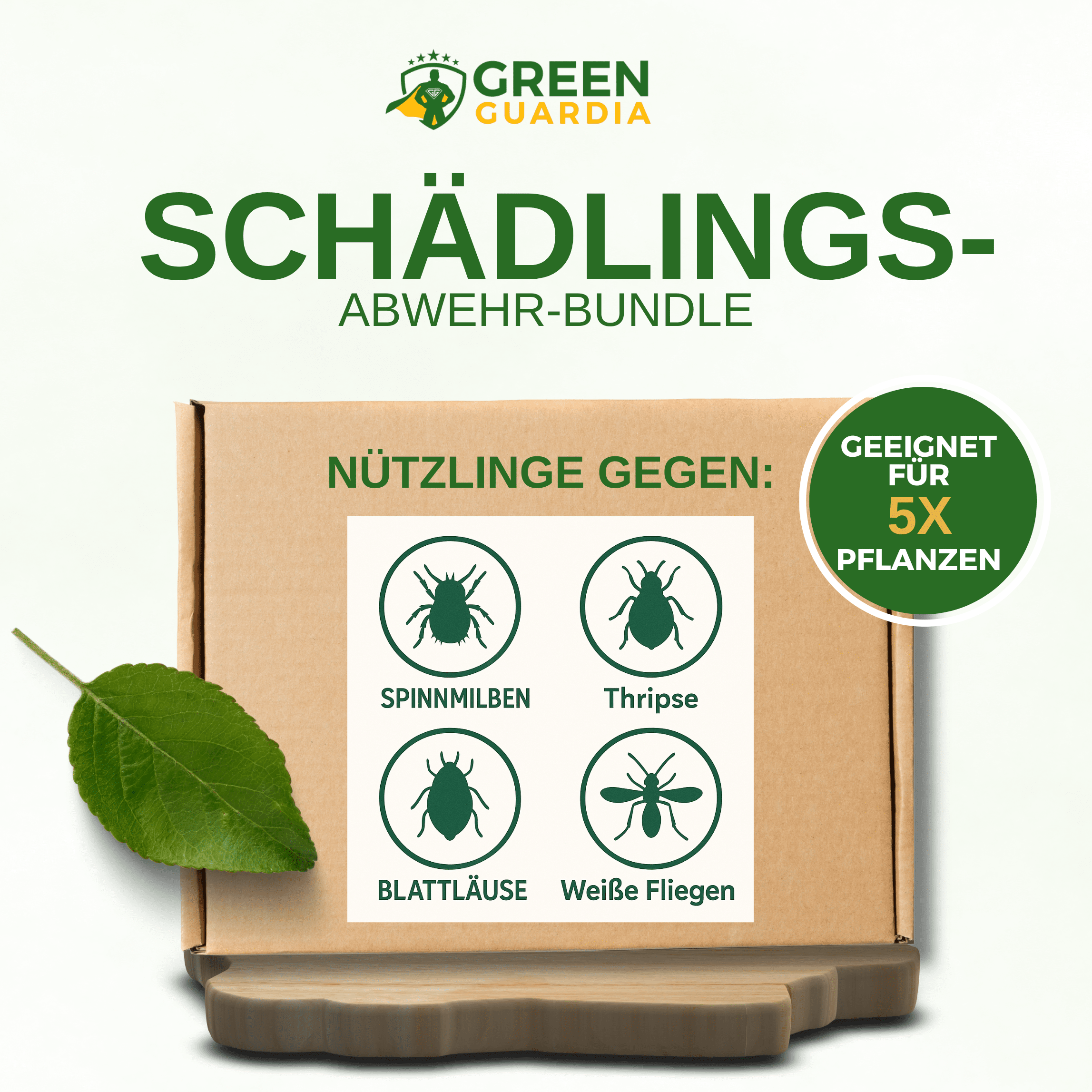 Schädlingsabwehr - Bundle für 5 Pflanzen - Green Guardia - Ihr Experte für Schädlinge und Pflanzen