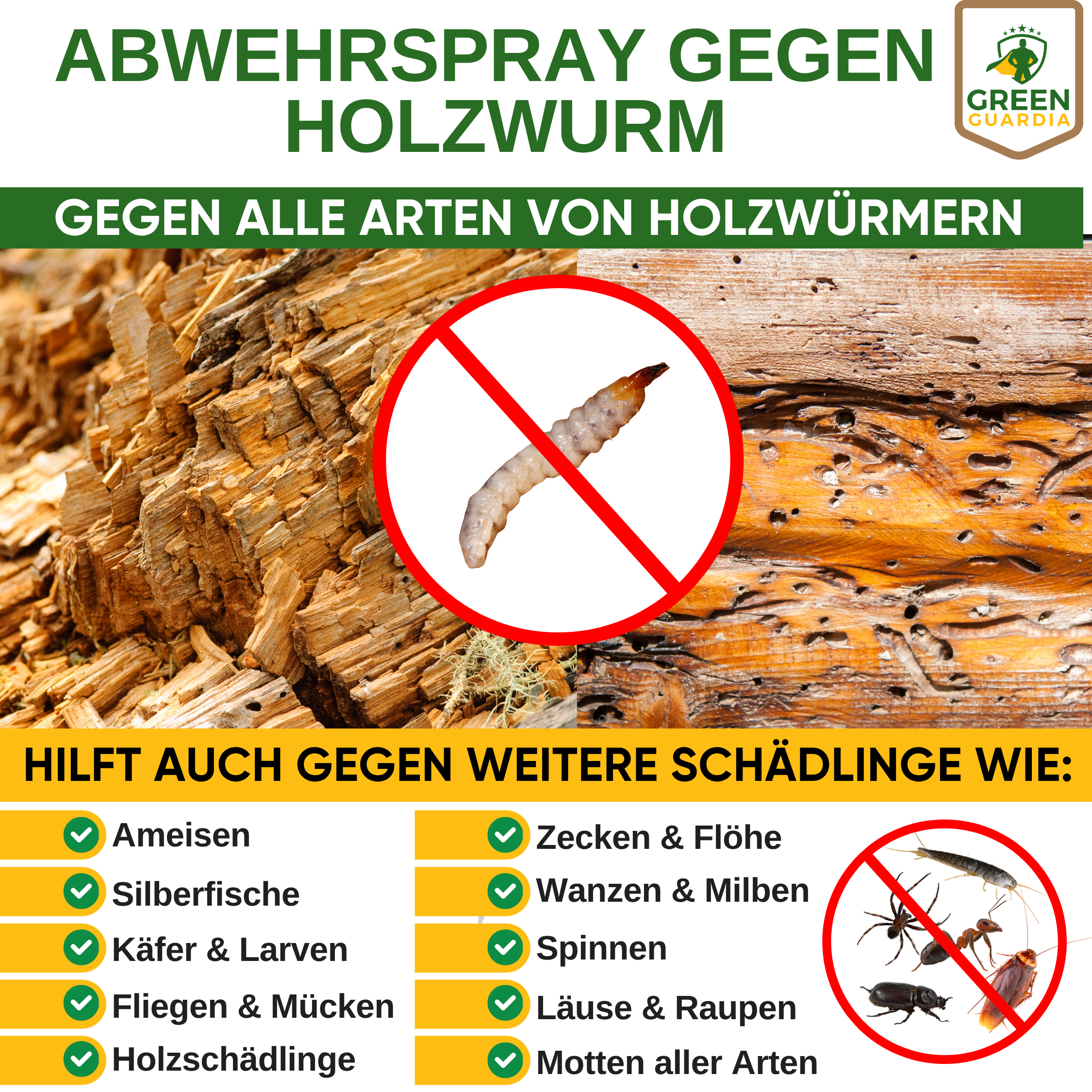 Holzwurm Abwehrspray Power-Konzentrat