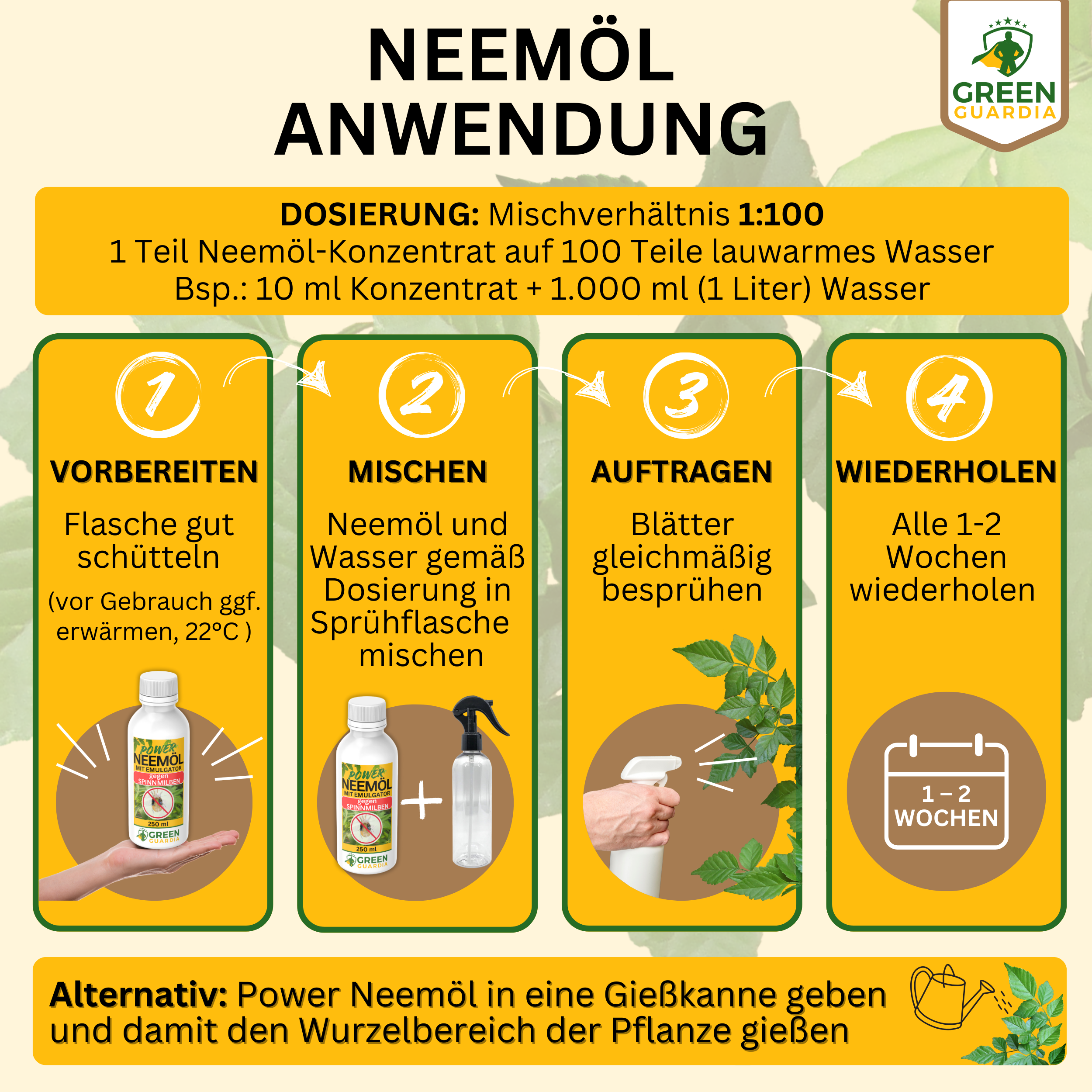 Power Neem oil against spider mites 