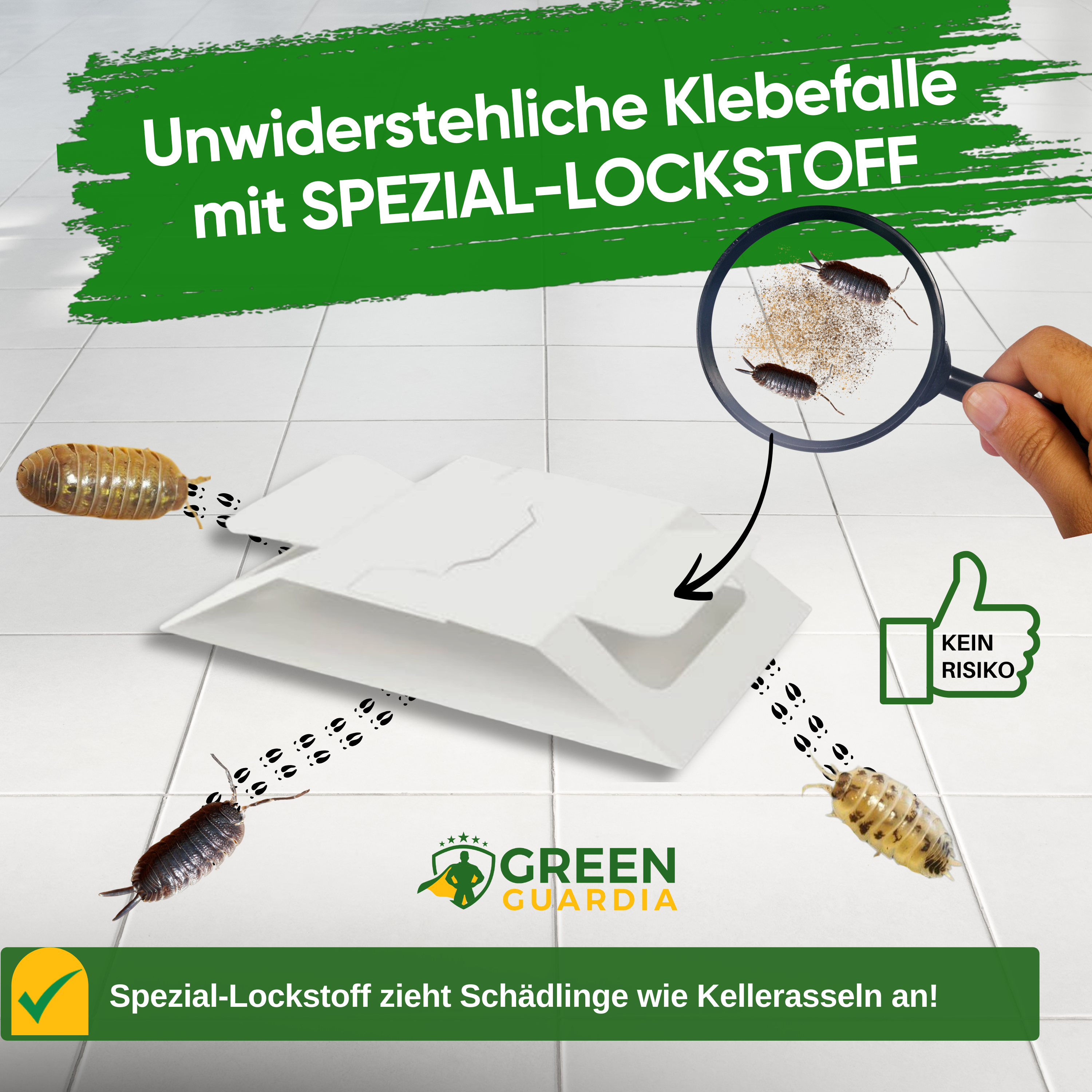 Kellerasseln Falle mit Spezial-Lockstoff