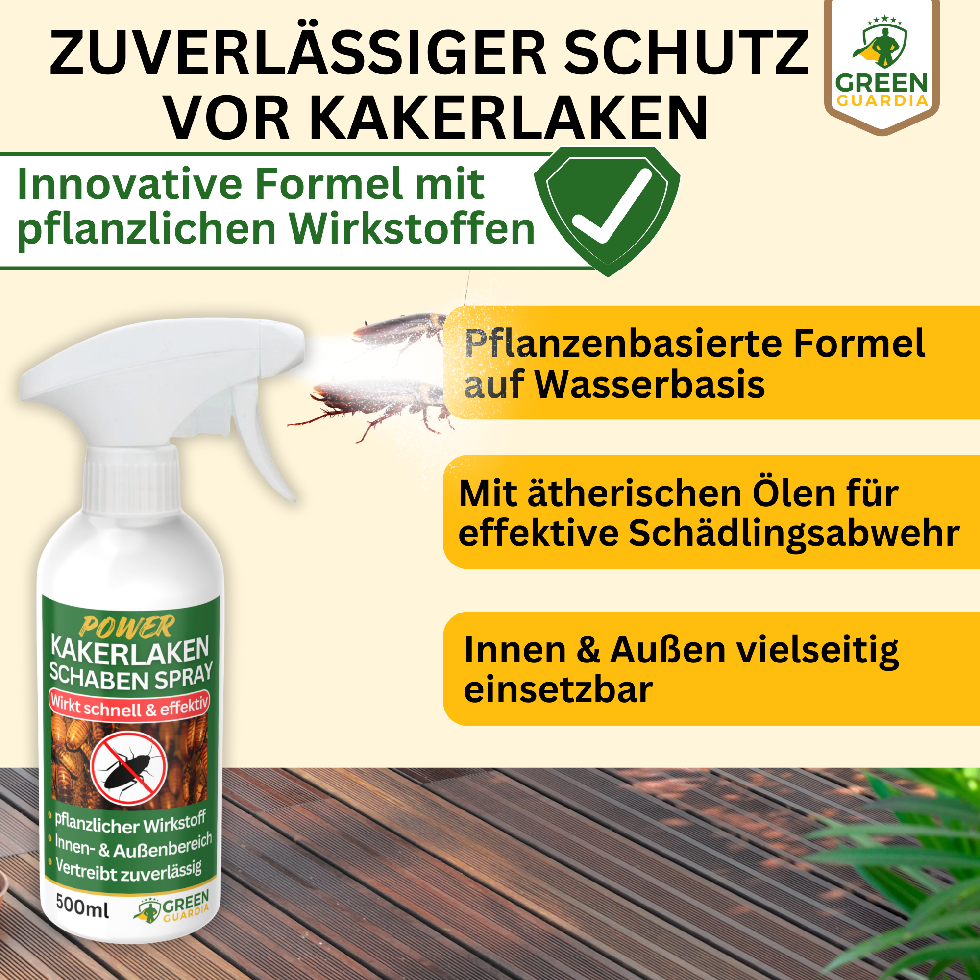 Kakerlaken / Schaben-Abwehrspray Power-Konzentrat