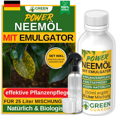Power Neemöl mit Emulgator für Zimmerpflanzen & Garten