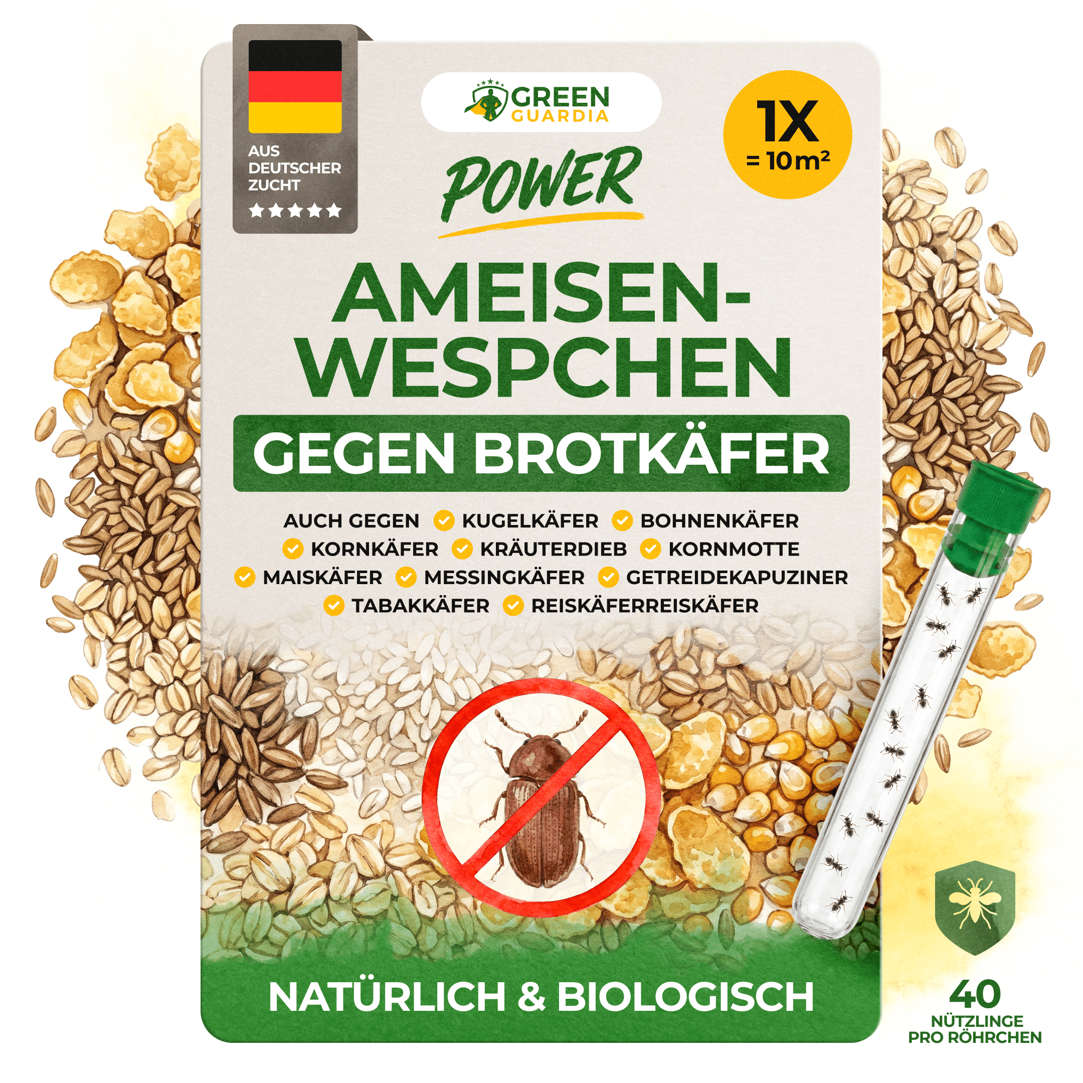 Ameisenwespchen gegen Brotkäfer, Tabakkäfer & Co. - Green Guardia - Ihr Experte für Schädlinge und Pflanzen