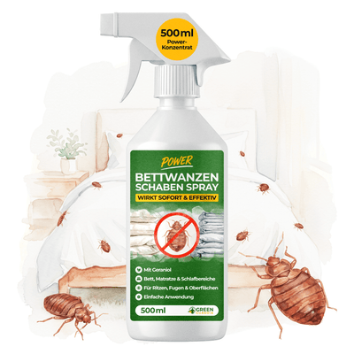 Bettwanzen-Abwehrspray Power-Konzentrat - 500ml - Green Guardia - Ihr Experte für Schädlinge und Pflanzen