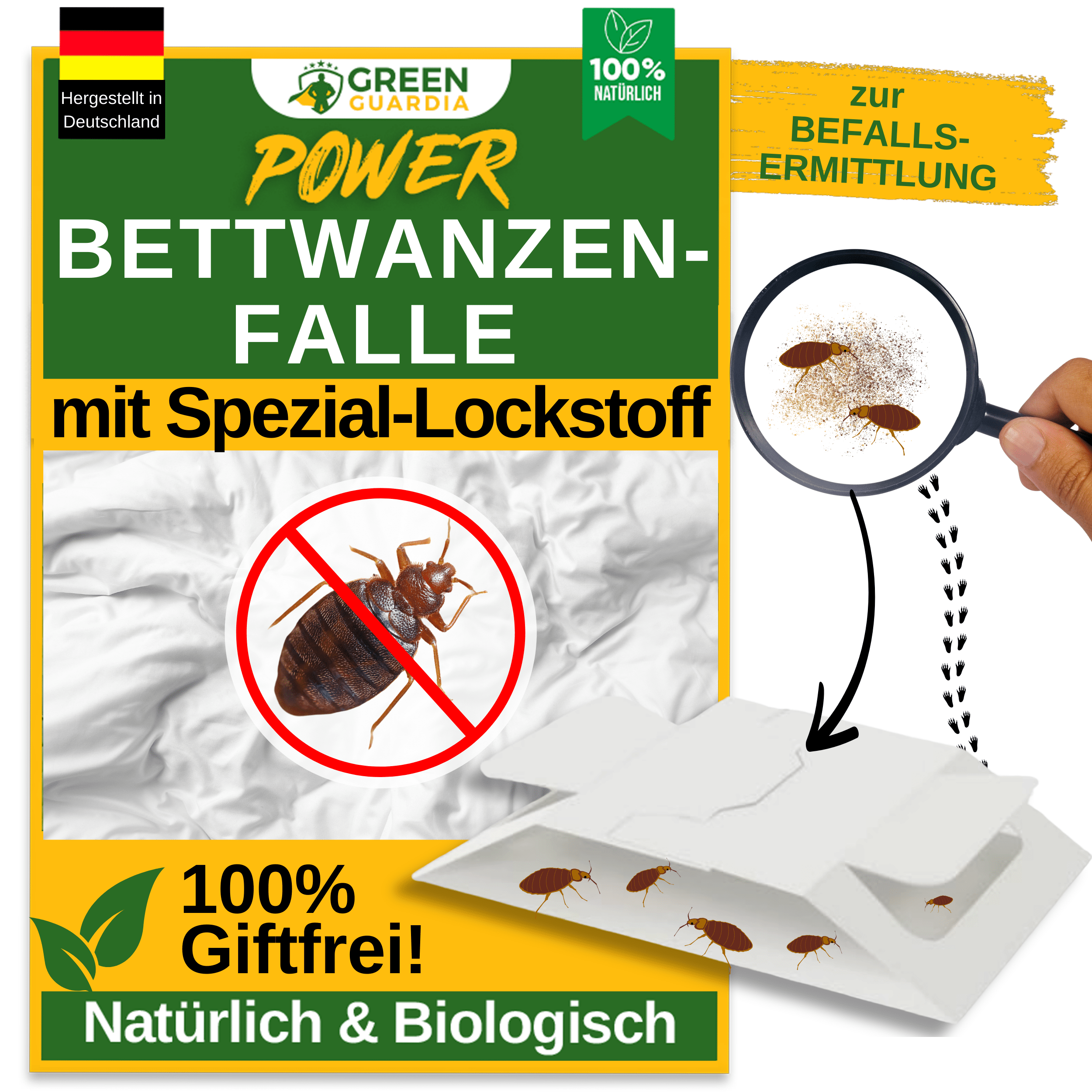Bettwanzen Falle mit Spezial - Lockstoff - Green Guardia - Ihr Experte für Schädlinge und Pflanzen