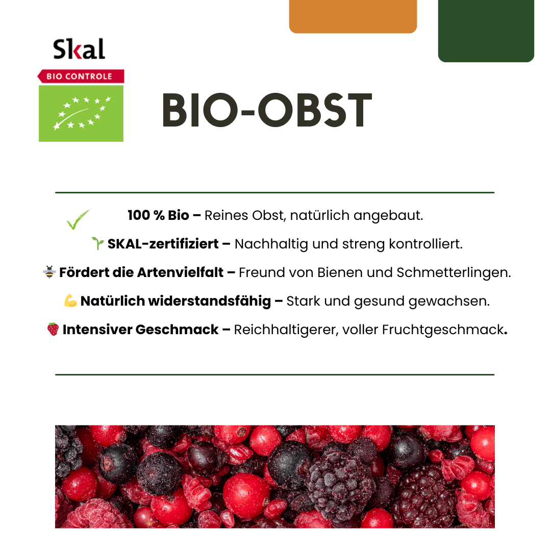 BIO Obstpflanzen - Set „Süße Ernte Trio“ – drei verschiedene Sorten - Green Guardia - Ihr Experte für Schädlinge und Pflanzen