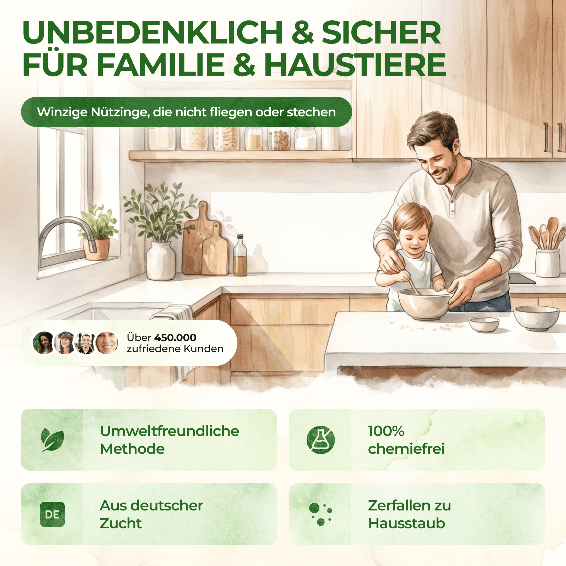 Brackwespen gegen Lebensmittelmotten - Green Guardia - Ihr Experte für Schädlinge und Pflanzen