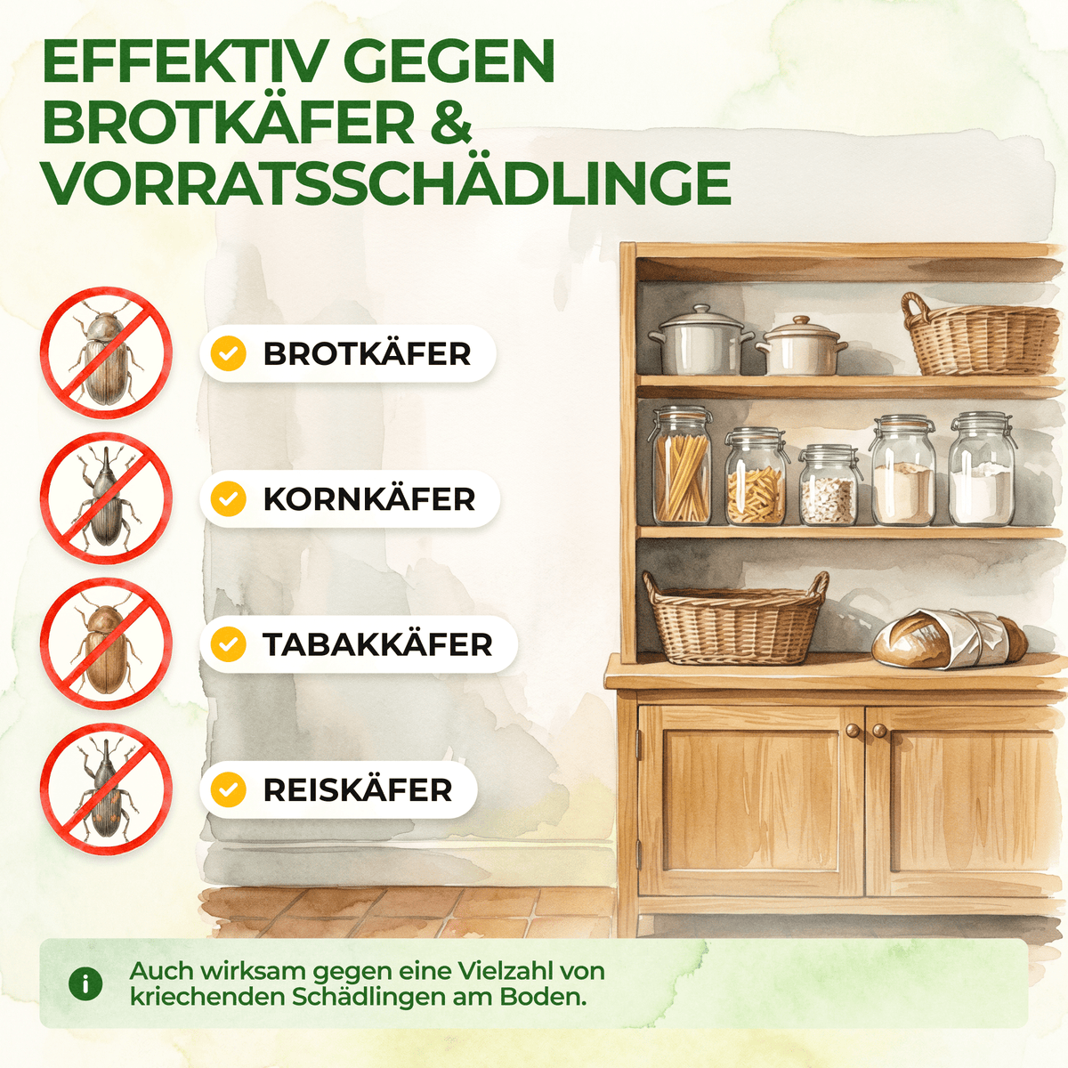 Brotkäfer Falle - Green Guardia - Ihr Experte für Schädlinge und Pflanzen