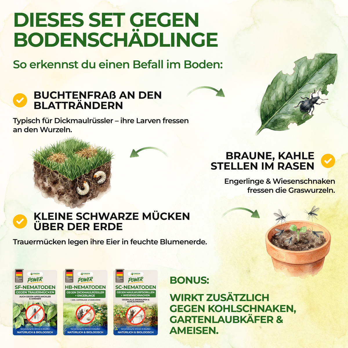 Nematoden Bodenschädlings-Set