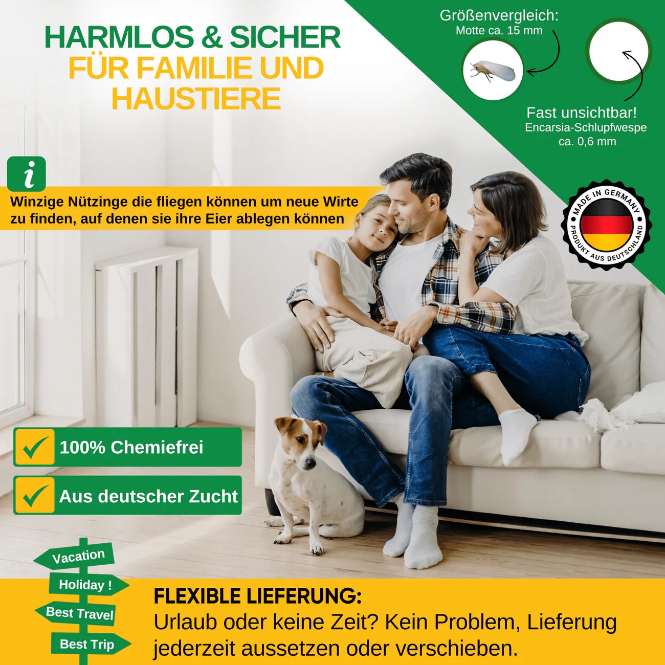 Eretmocerus - Schlupfwespen gegen Weiße - & Tabak Fliegen - Green Guardia - Ihr Experte für Schädlinge und Pflanzen