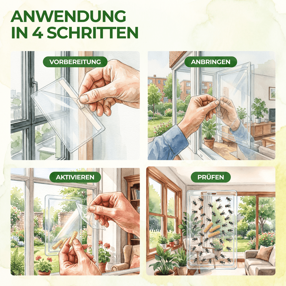 Fliegen Fenster-Falle - Green Guardia - Ihr Experte für Schädlinge und Pflanzen