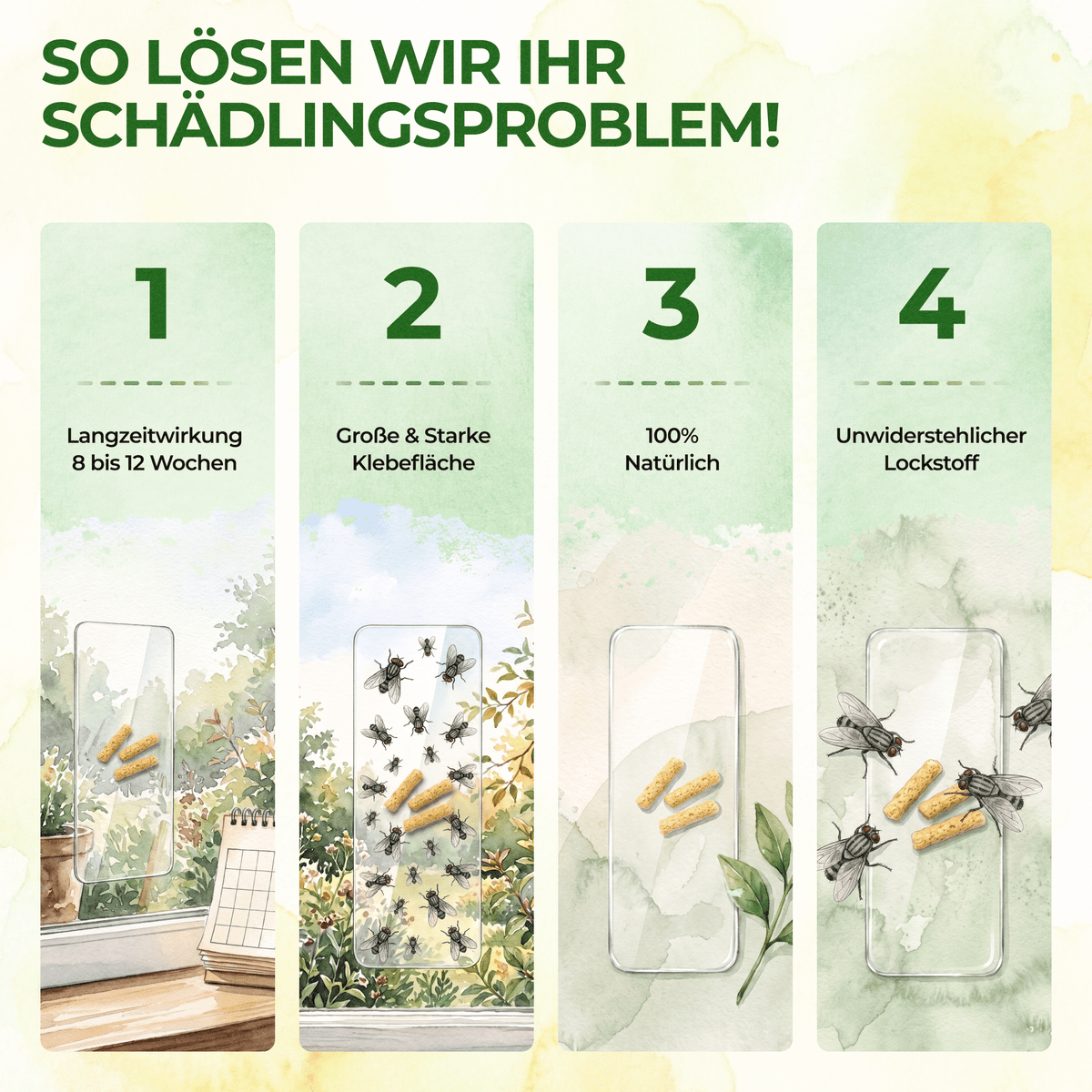 Fliegen Fenster-Falle - Green Guardia - Ihr Experte für Schädlinge und Pflanzen