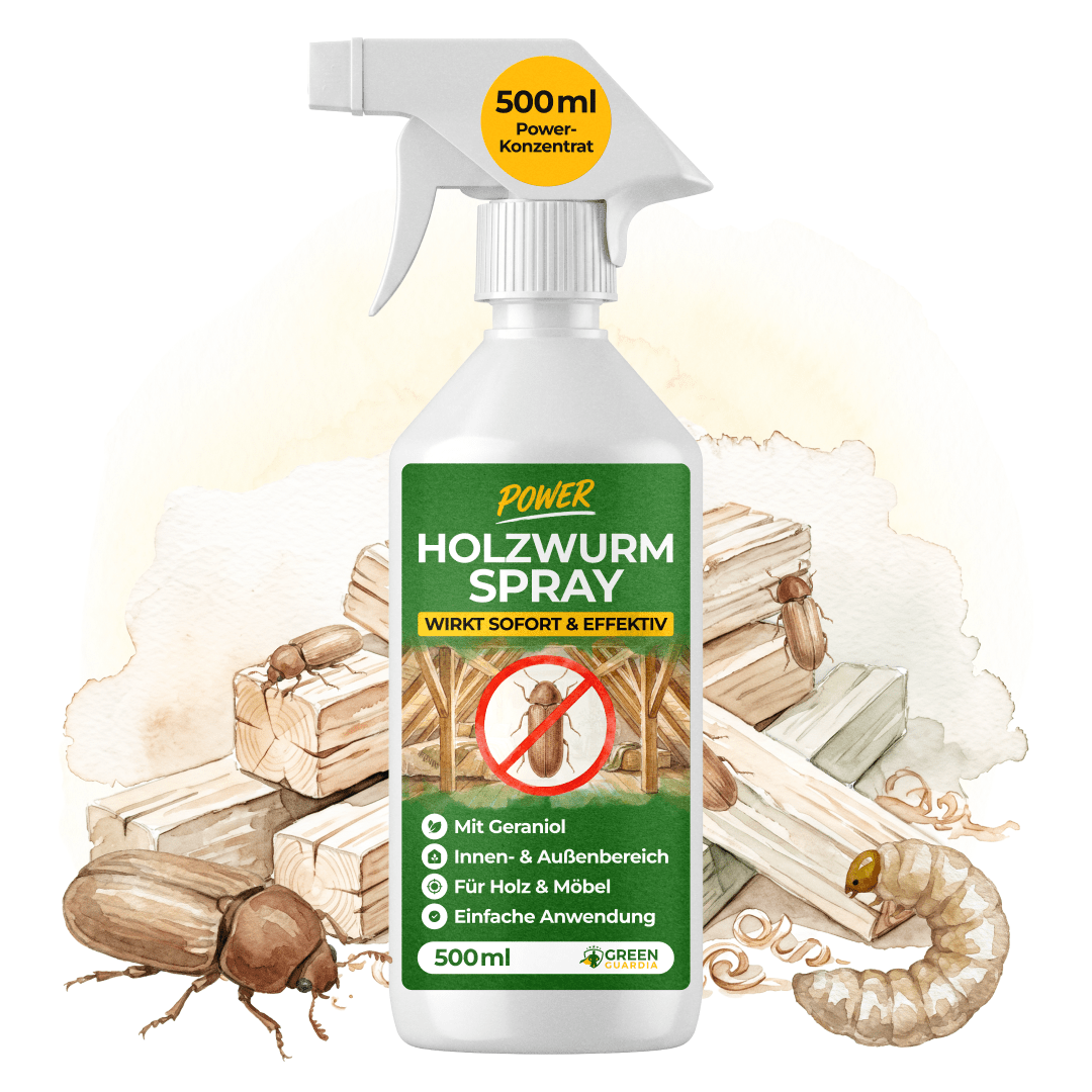 Holzwurm Abwehrspray Power-Konzentrat - 500ml - Green Guardia - Ihr Experte für Schädlinge und Pflanzen