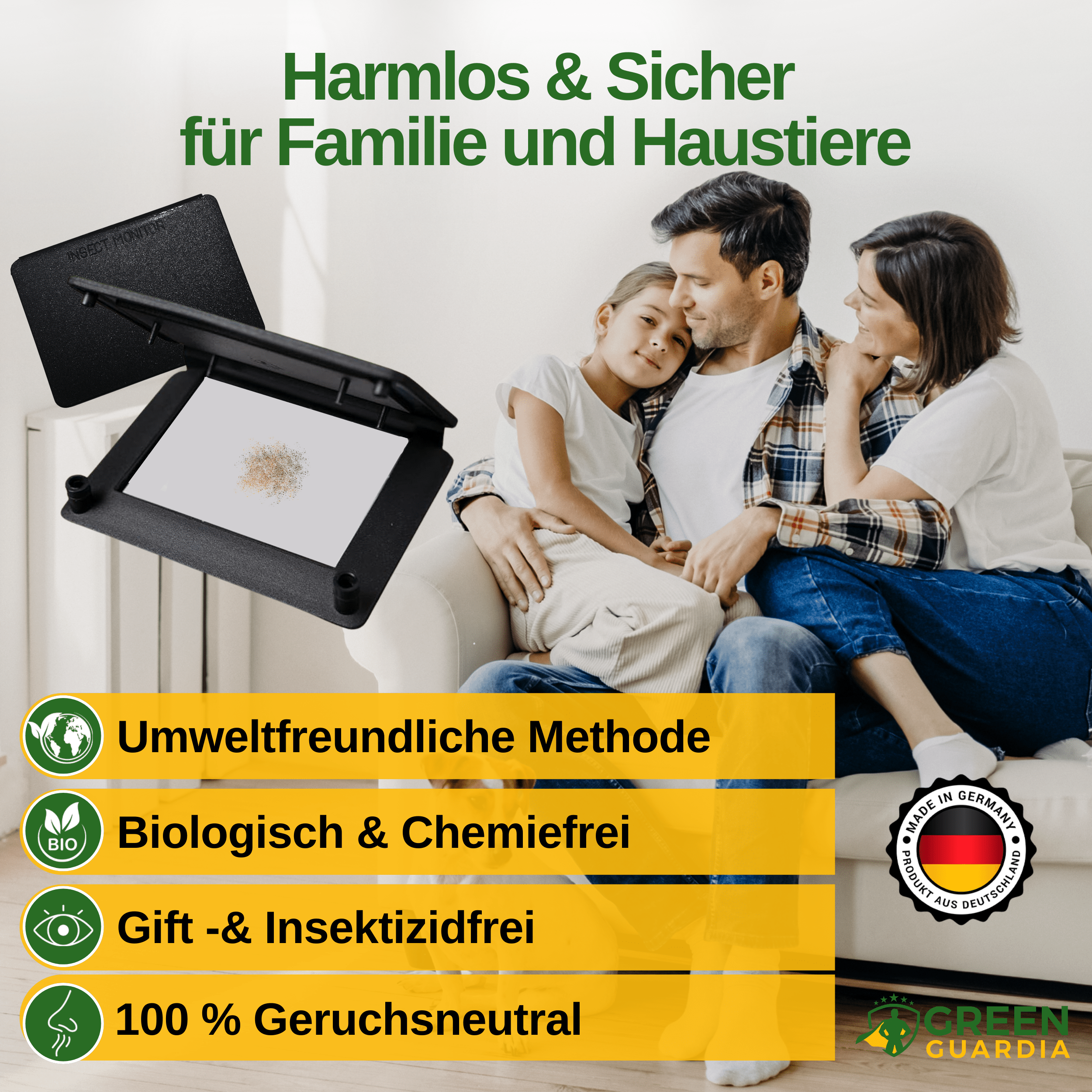 Kakerlaken / Schaben Falle mit Pheromon - Lockstoff - Green Guardia - Ihr Experte für Schädlinge und Pflanzen