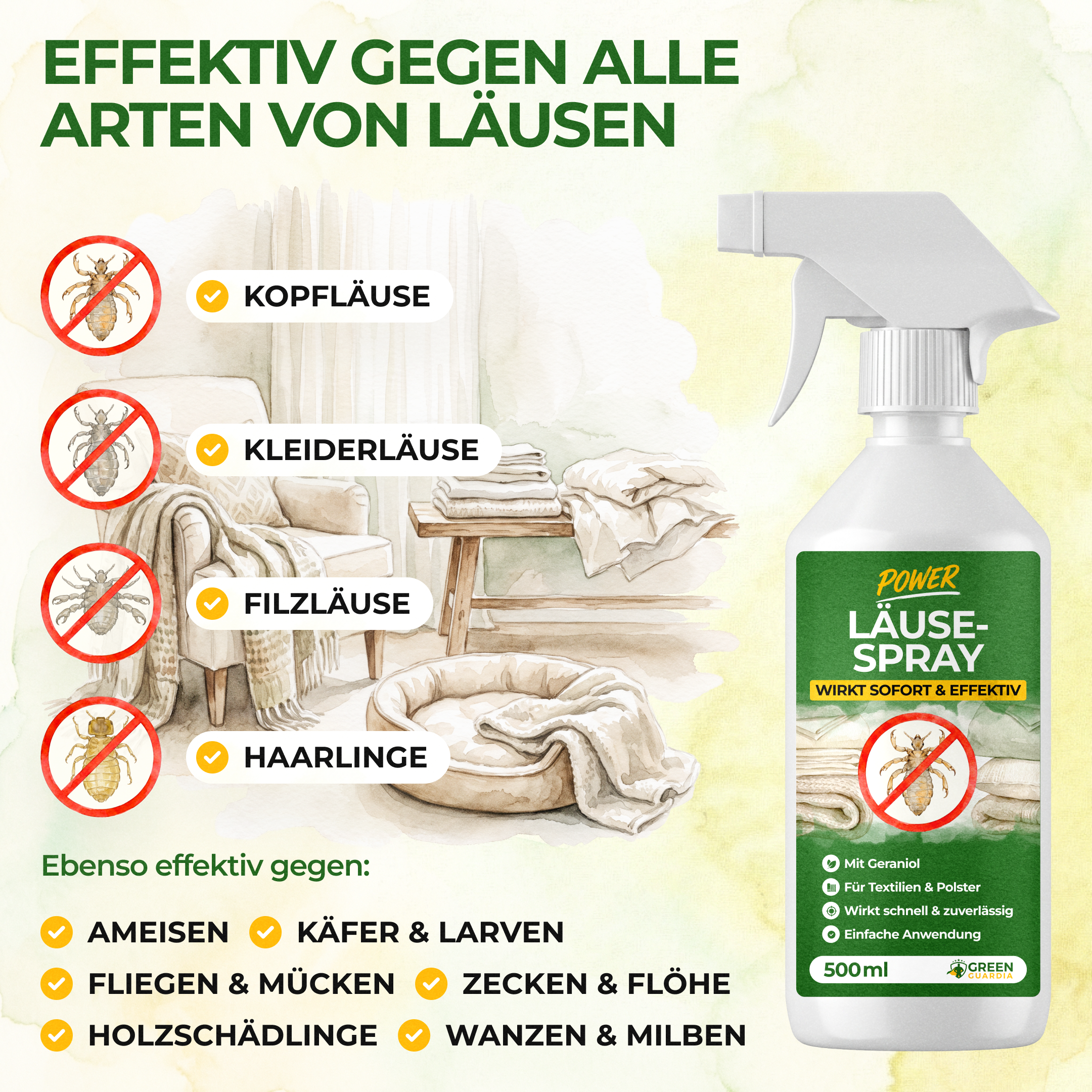Lössavvisande spray med kraftfullt koncentrat