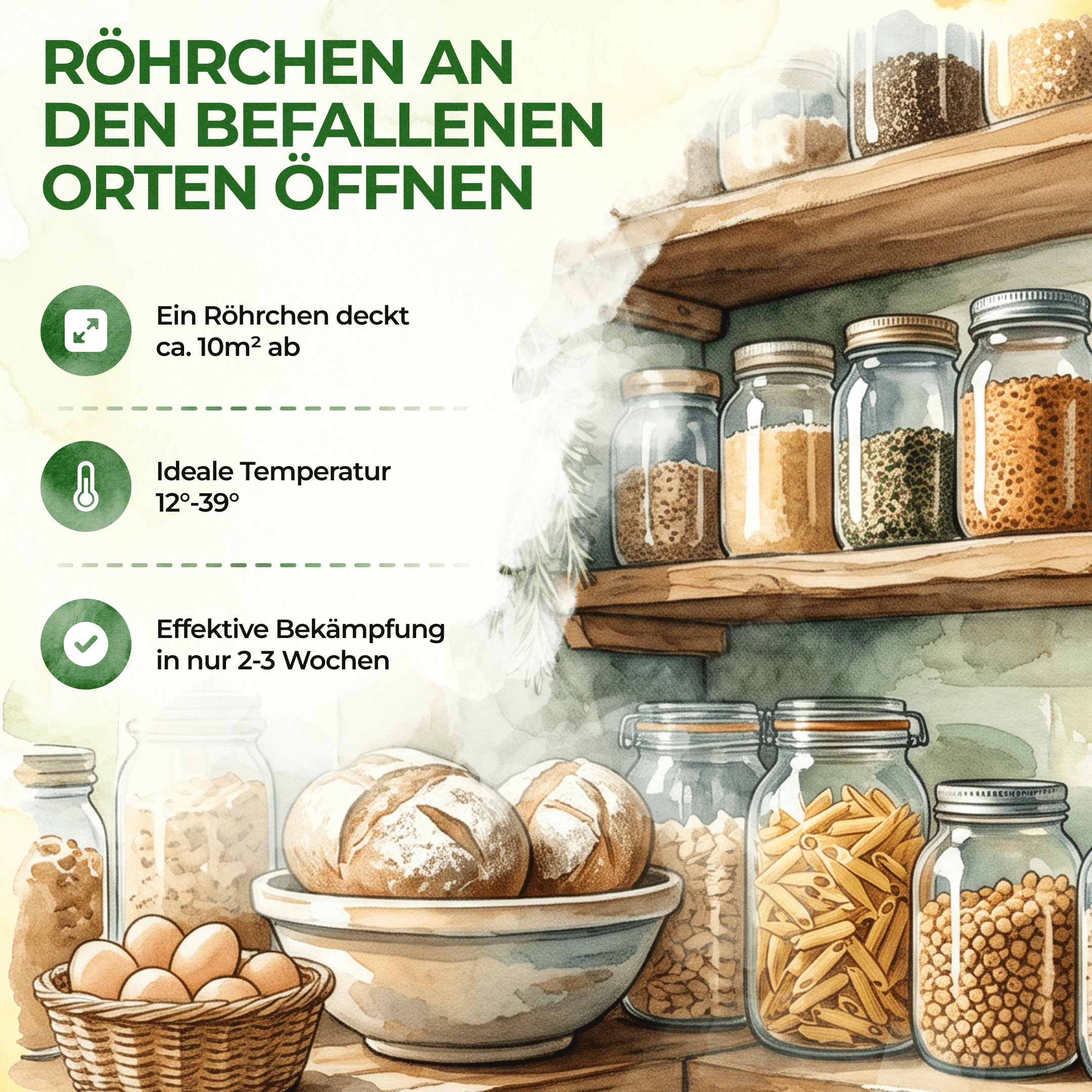 Lagererzwespen gegen Brotkäfer, Reiskäfer & Co. - Green Guardia - Ihr Experte für Schädlinge und Pflanzen