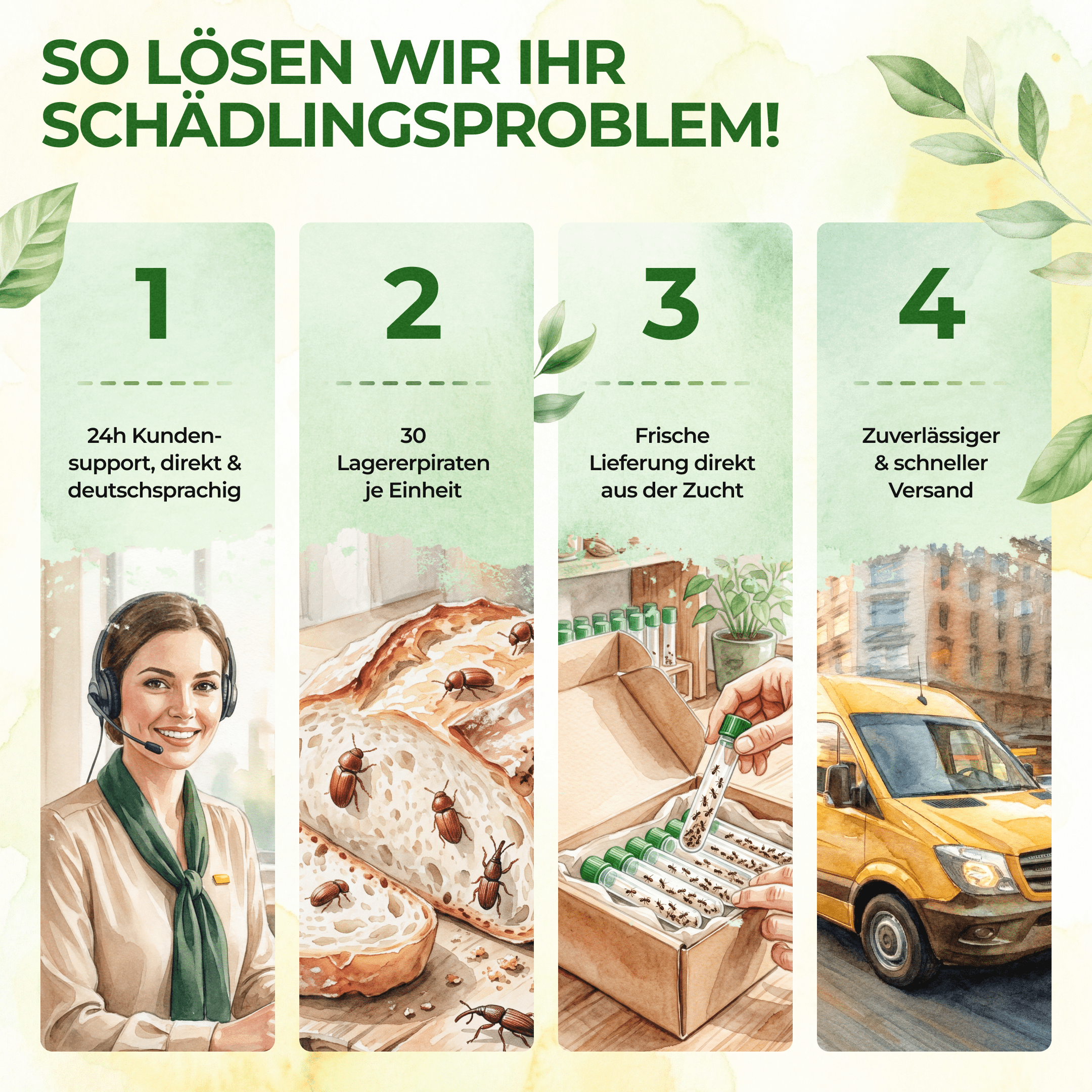 Lagerpiraten gegen Speckkäfer, Reismehl-/, Pelz-/ & Teppichkäfer - Green Guardia - Ihr Experte für Schädlinge und Pflanzen