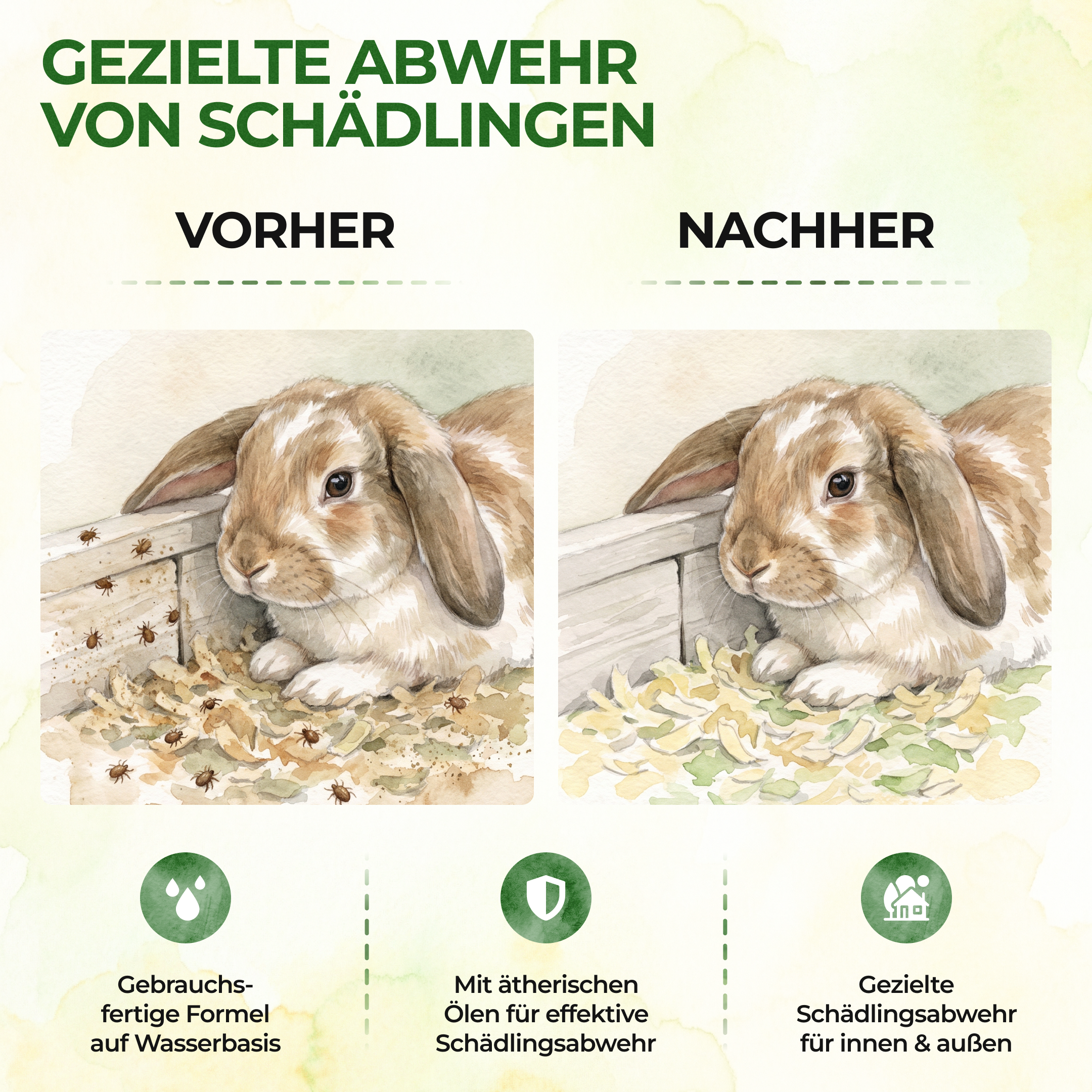 Milben-Abwehrspray für Kleintiere – Power-Konzentrat 500 ml