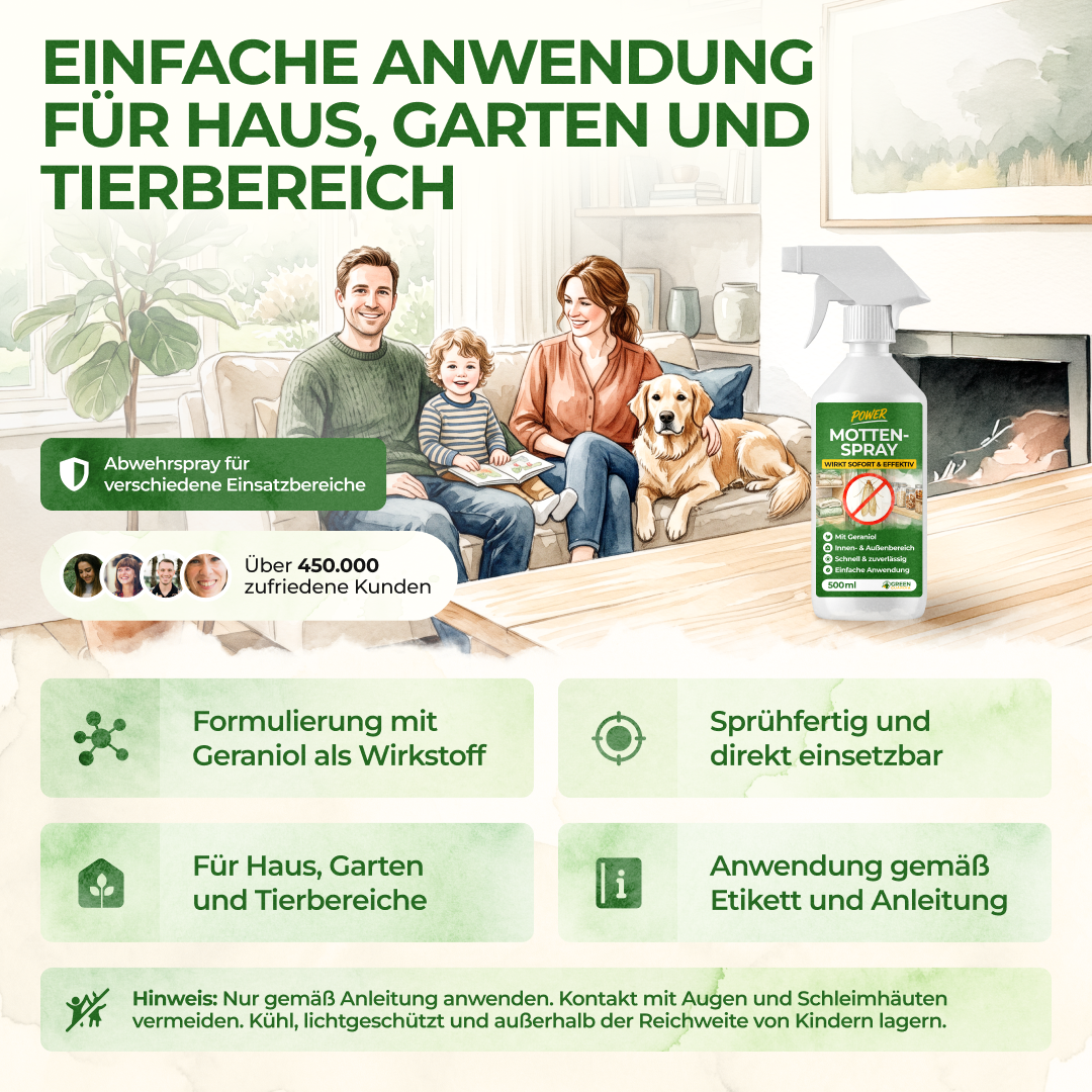 Motten-Abwehrspray Power-Konzentrat - 500ml
