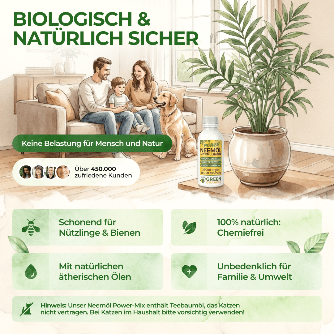 Neemöl mit Emulgator zur Pflanzenpflege - Green Guardia - Ihr Experte für Schädlinge und Pflanzen