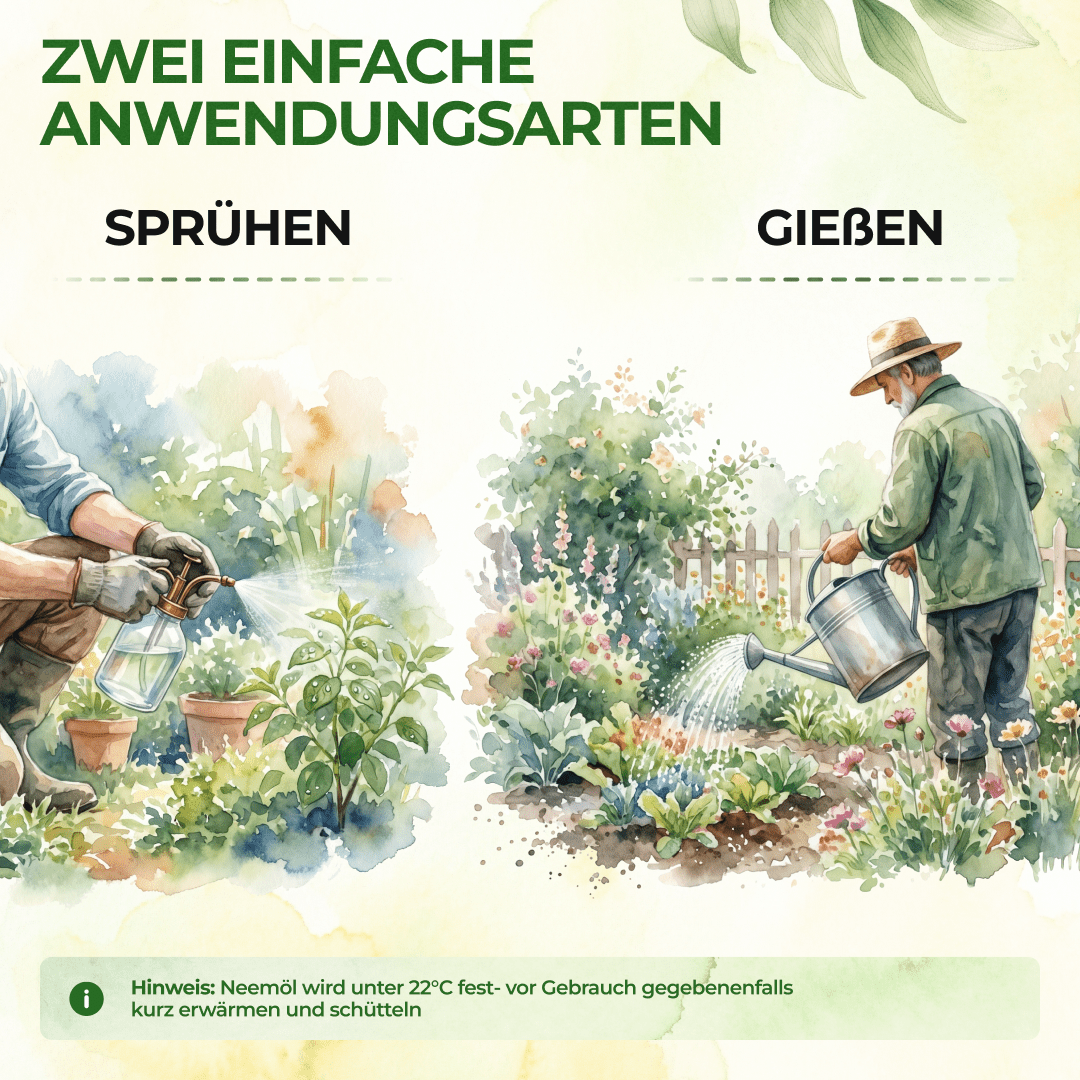 Neemöl mit Emulgator zur Pflanzenpflege - Green Guardia - Ihr Experte für Schädlinge und Pflanzen
