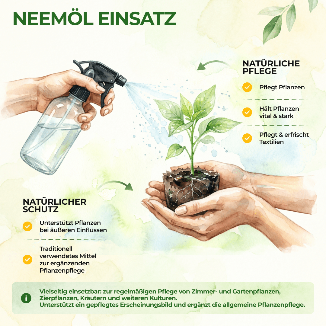 Neemöl mit Emulgator zur Pflanzenpflege - Green Guardia - Ihr Experte für Schädlinge und Pflanzen