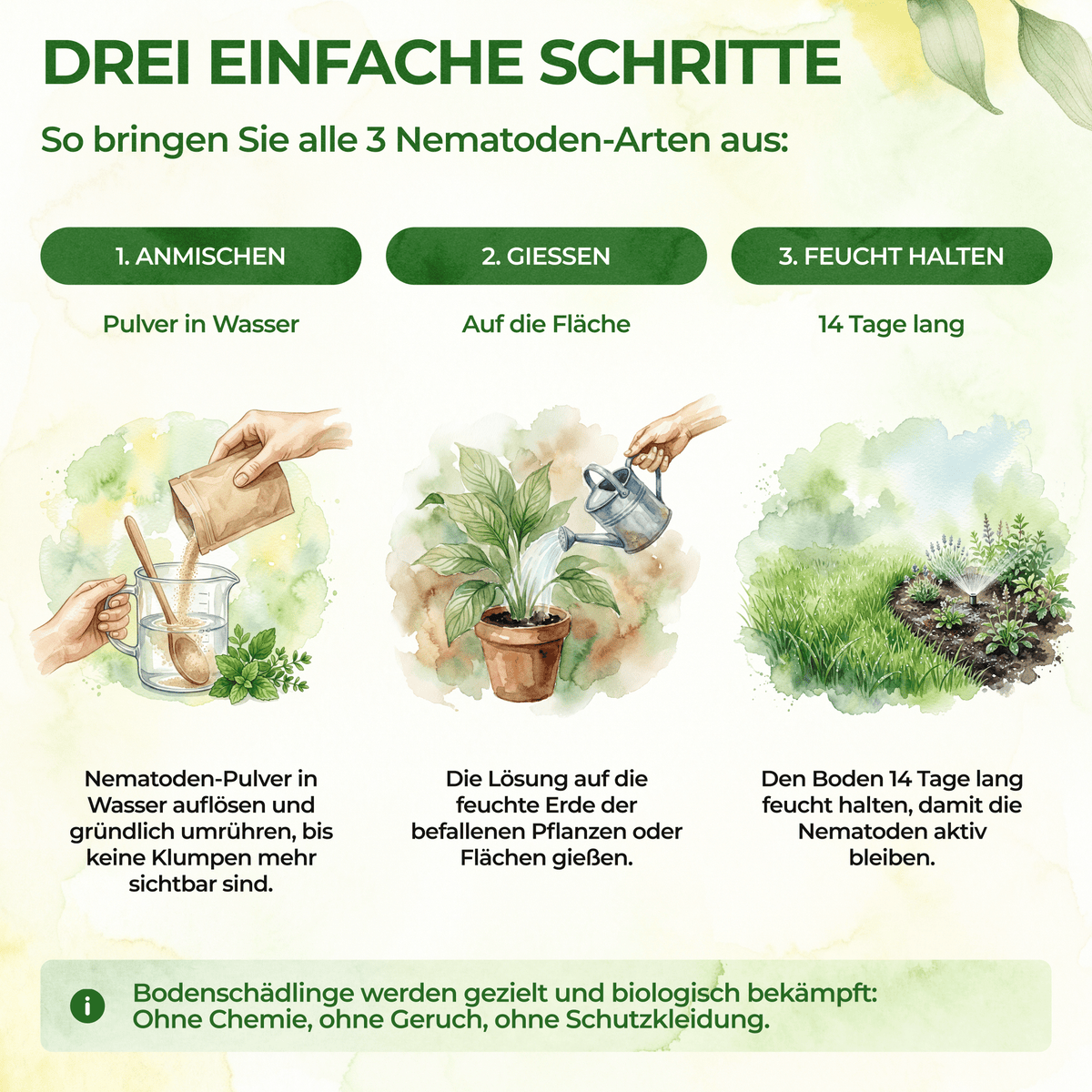 Nematoden Bodenschädlings-Set - Green Guardia - Ihr Experte für Schädlinge und Pflanzen