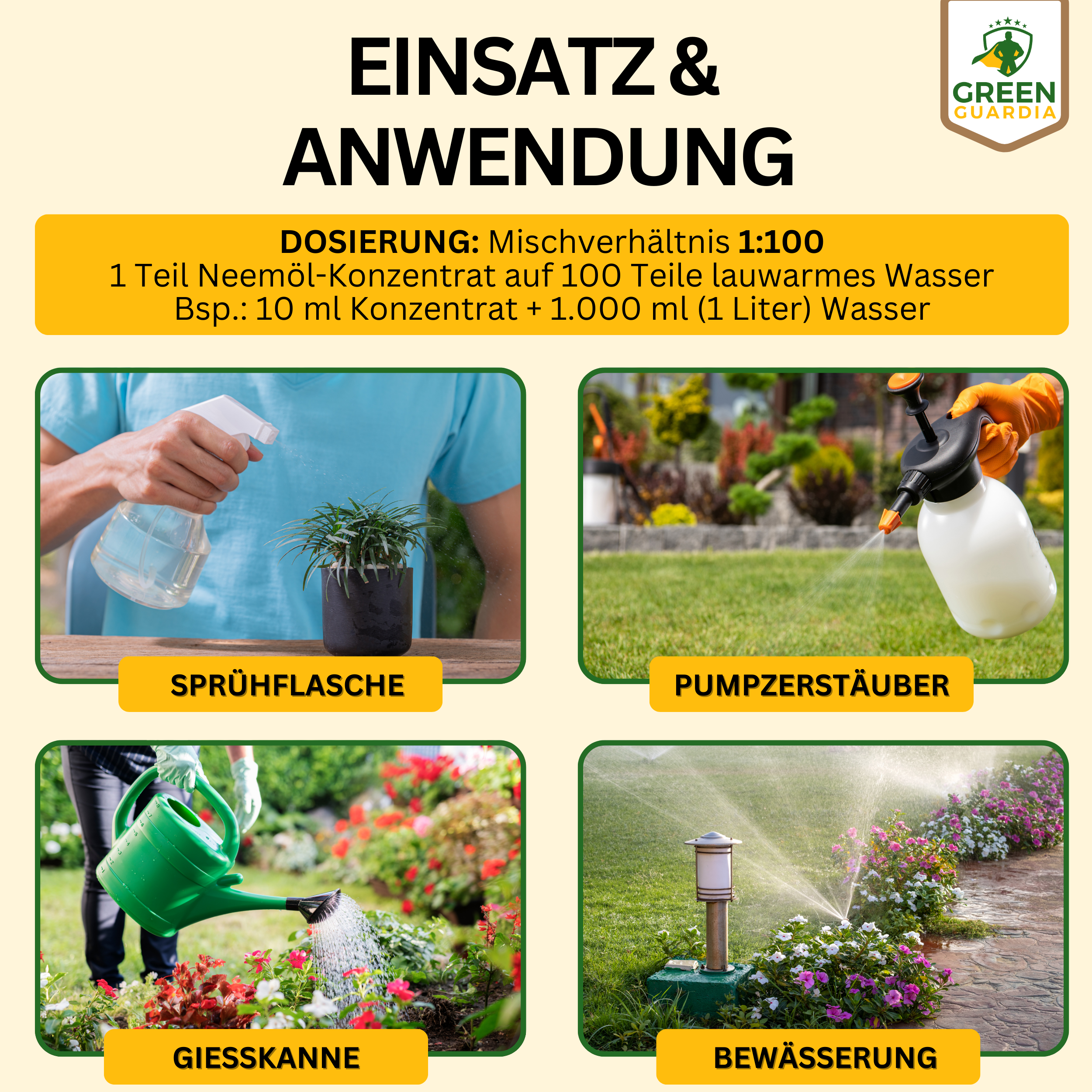 Power Neemöl gegen Spinnmilben - Green Guardia - Ihr Experte für Schädlinge und Pflanzen