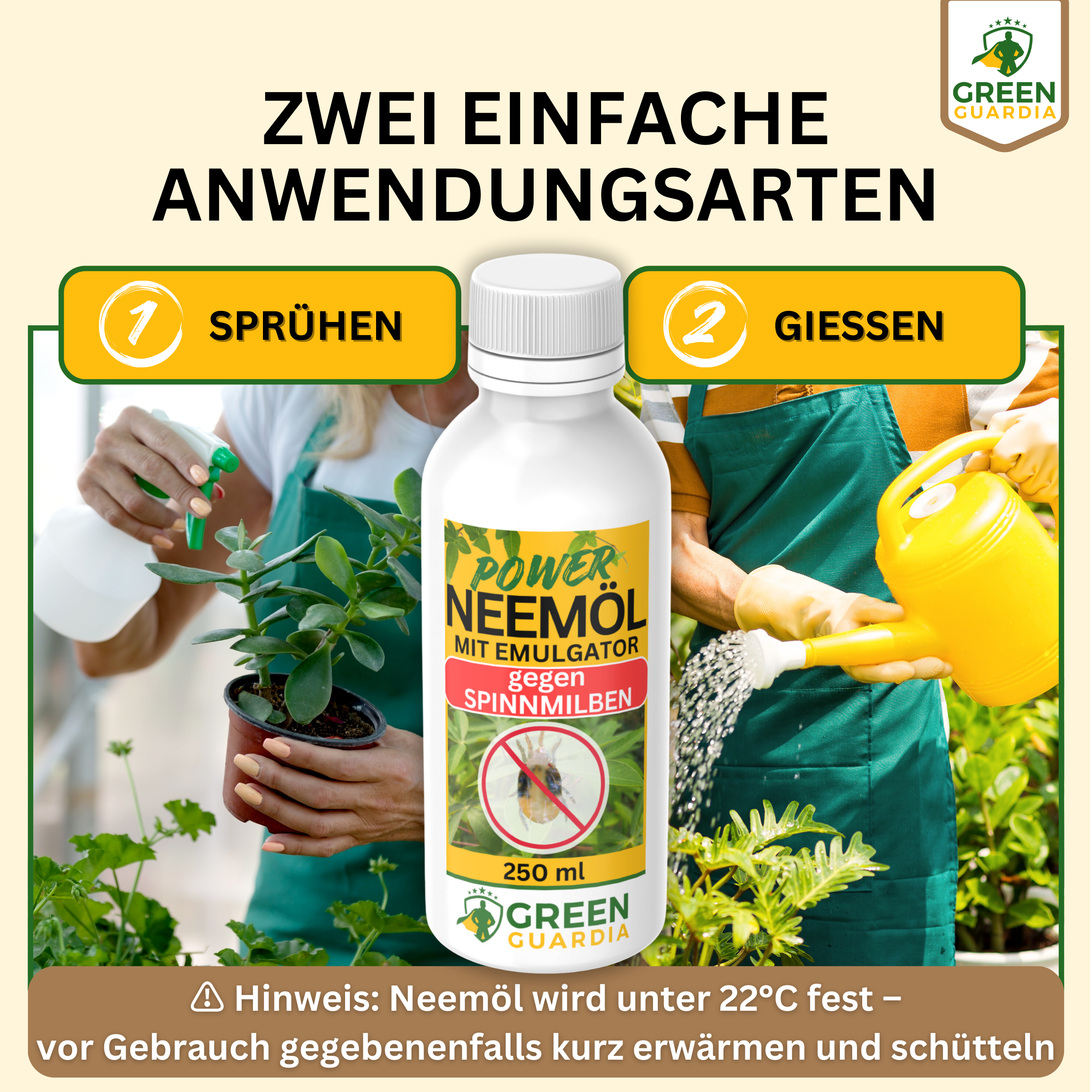 Power Neemöl gegen Spinnmilben - Green Guardia - Ihr Experte für Schädlinge und Pflanzen