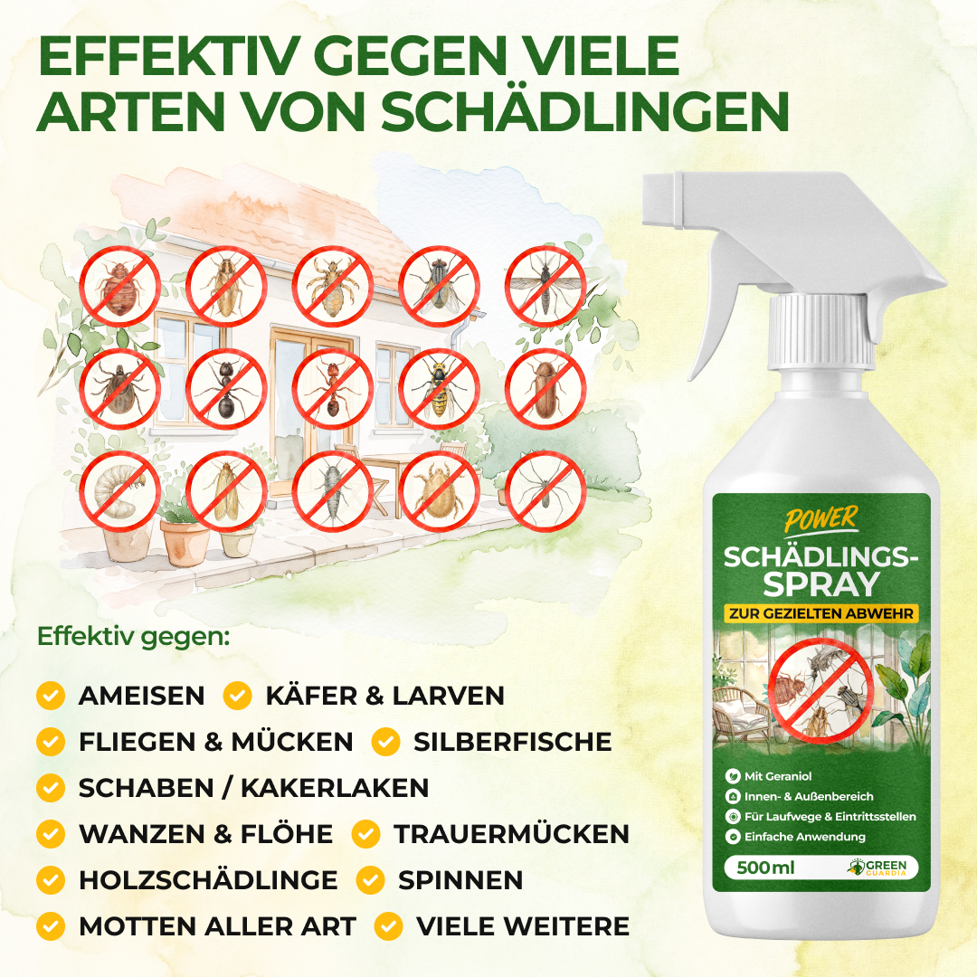 Skadedjursspray med kraftfull koncentrat