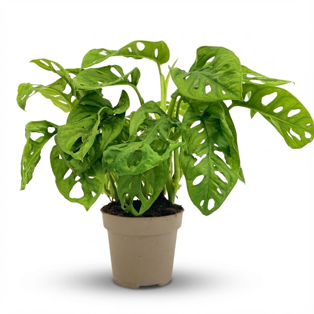 Monstera 'Monkey Mask' – popínavá a plovoucí rostlina, květináč 12 cm, výška 25–35 cm