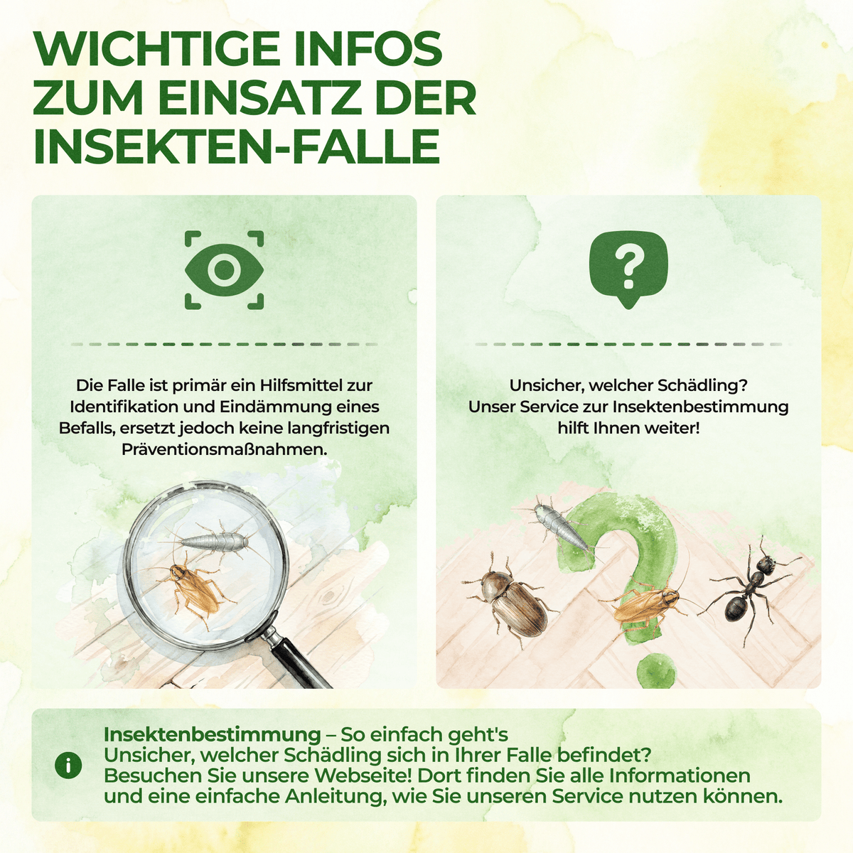 Ungeziefer / Insekten Falle - Green Guardia - Ihr Experte für Schädlinge und Pflanzen
