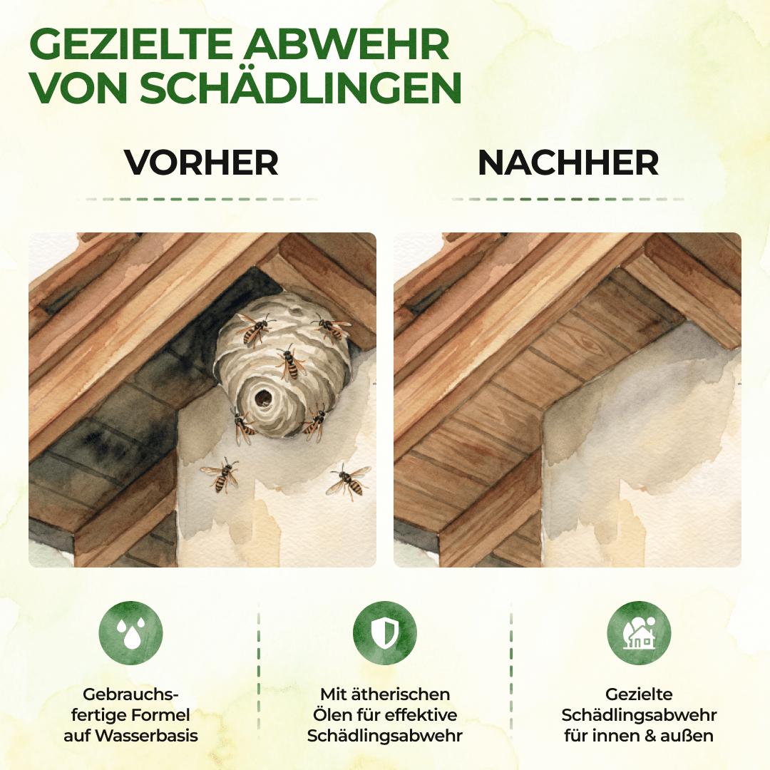 Wespen-Abwehrspray Power-Konzentrat - 500ml - Green Guardia - Ihr Experte für Schädlinge und Pflanzen